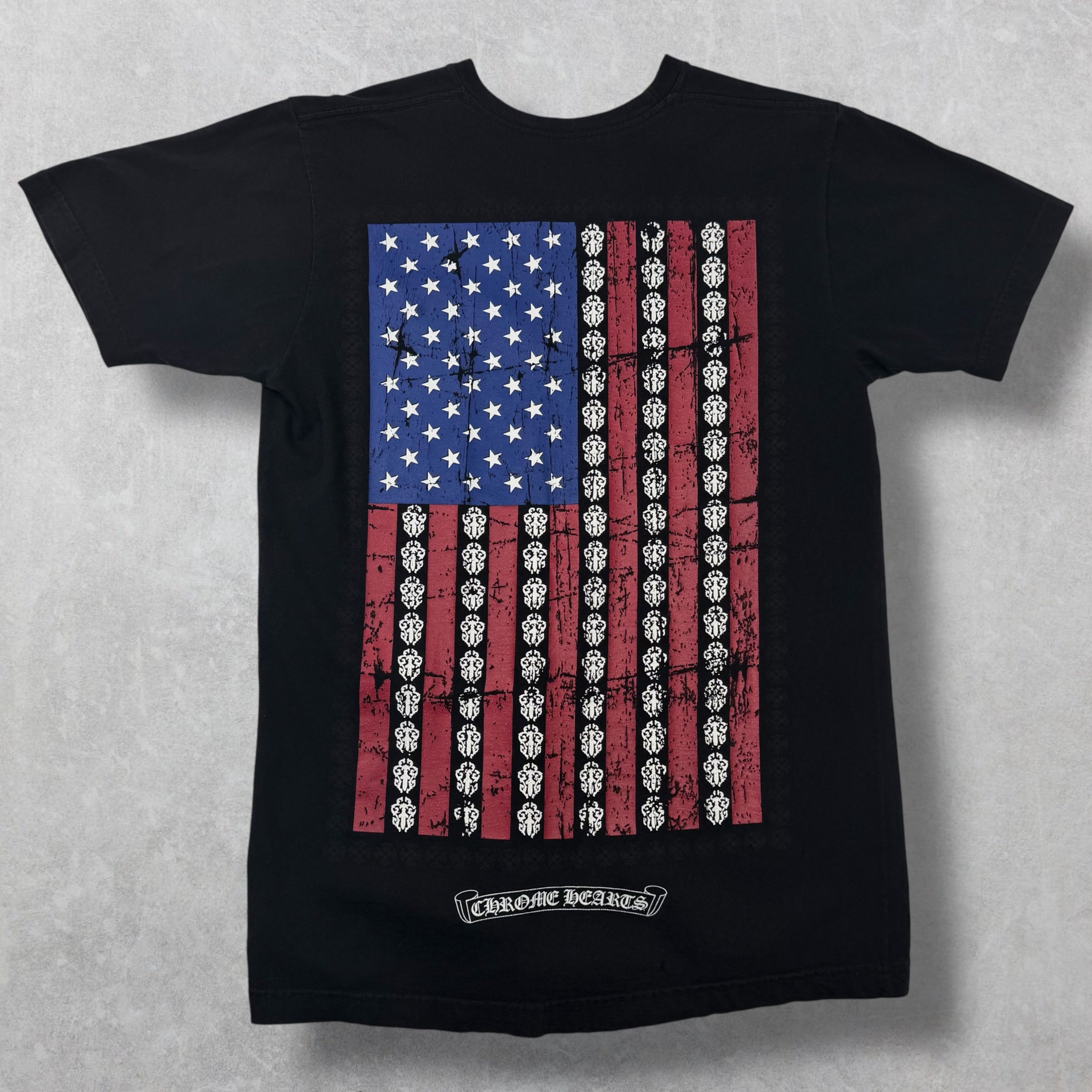 Chrome Hearts American Flag Tee Black M