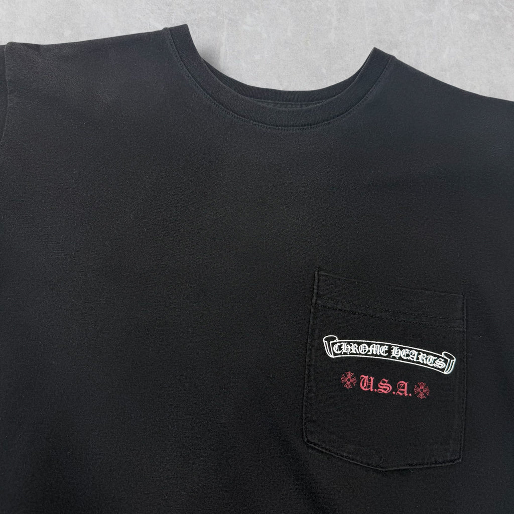 Chrome Hearts American Flag Tee Black M