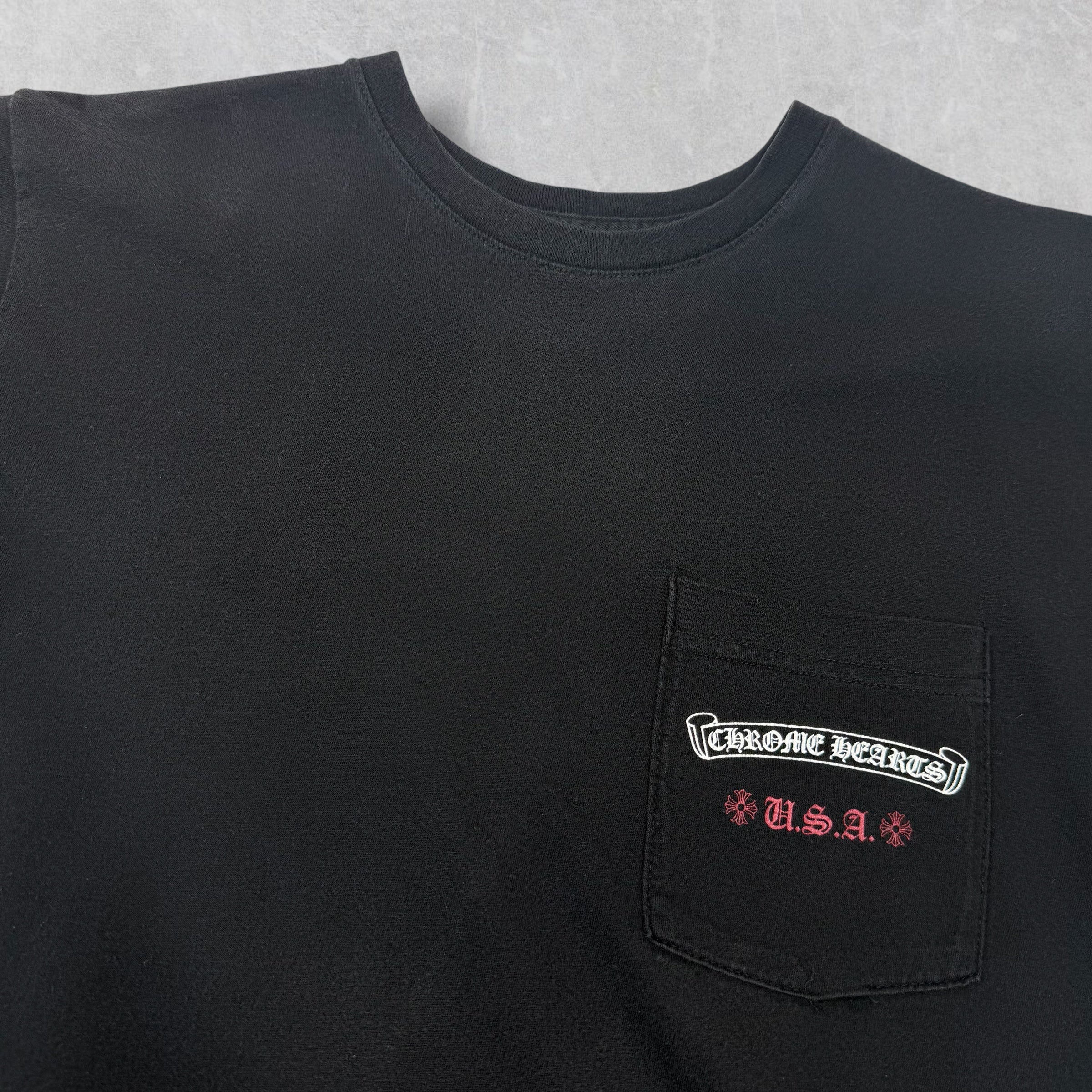 Chrome Hearts American Flag Tee Black M