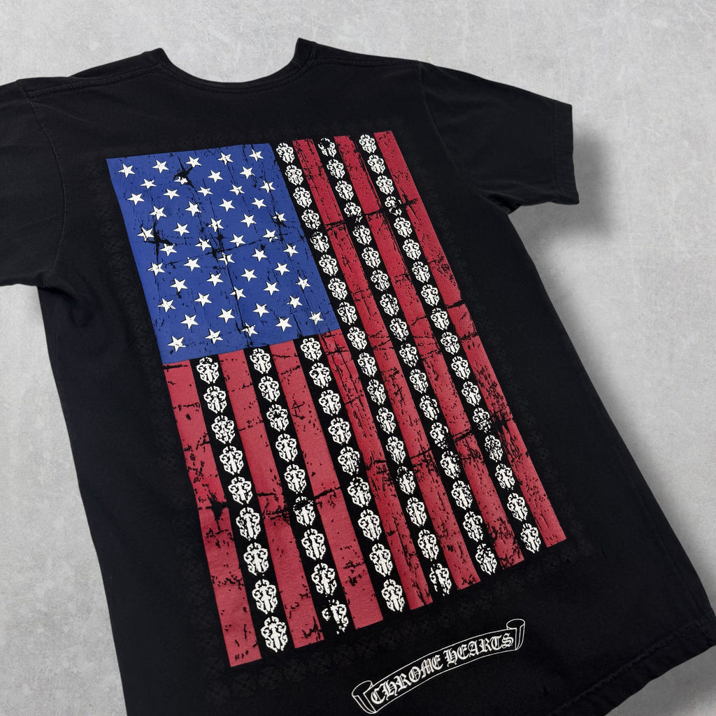 Chrome Hearts American Flag Tee Black M