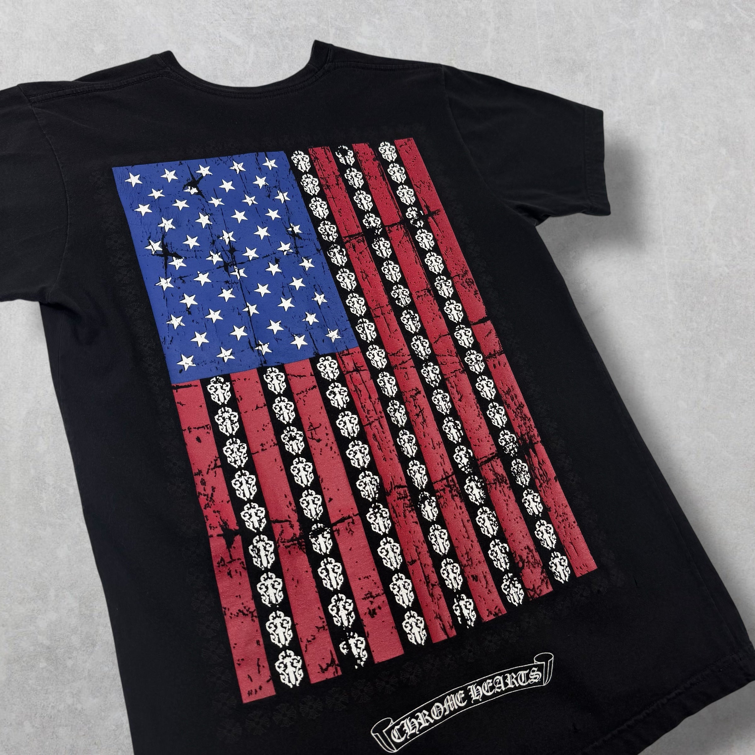 Chrome Hearts American Flag Tee Black M