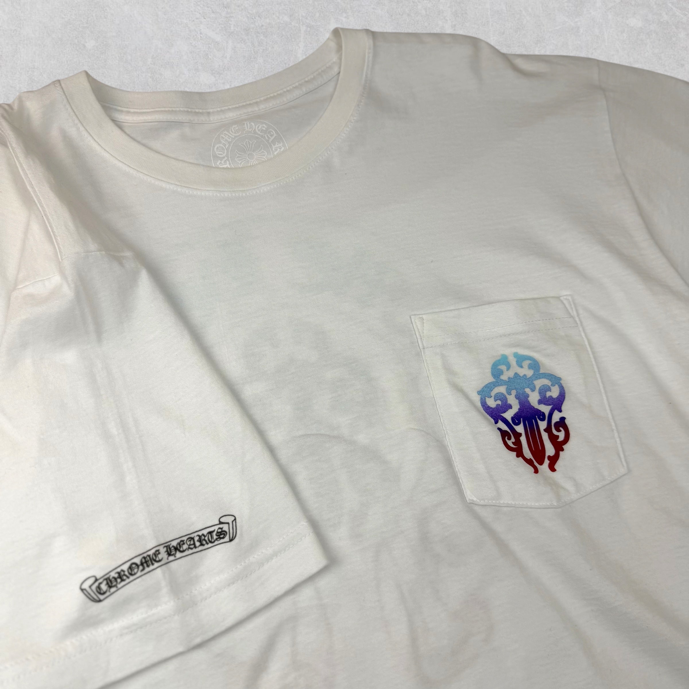 Chrome Hearts Gradient Dagger Tee White XXL