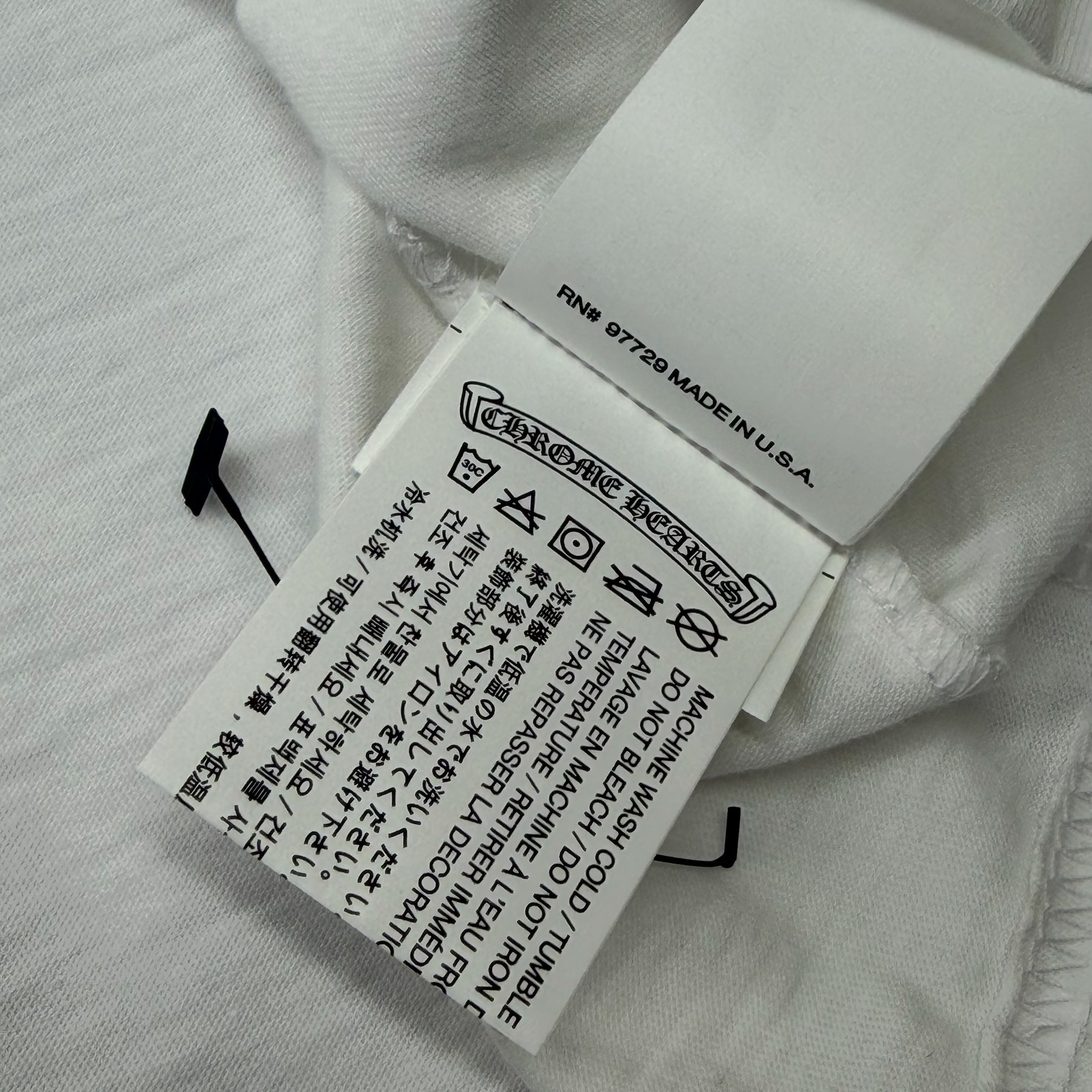Chrome Hearts Gradient Dagger Tee White XXL