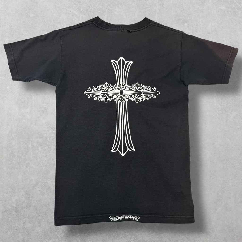 Vintage Chrome Hearts Neck Logo Cross Tee S