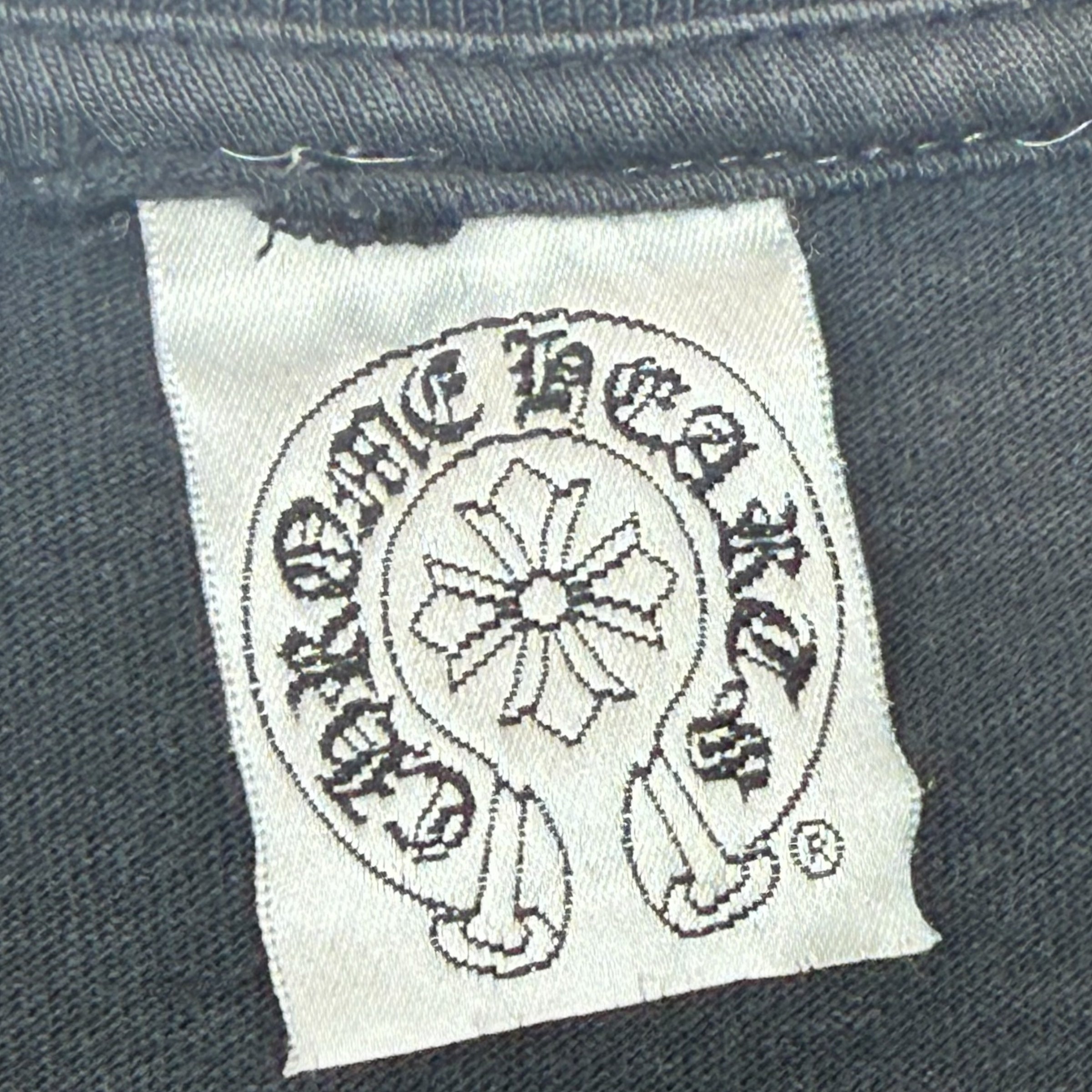 Vintage Chrome Hearts Neck Logo Cross Tee S