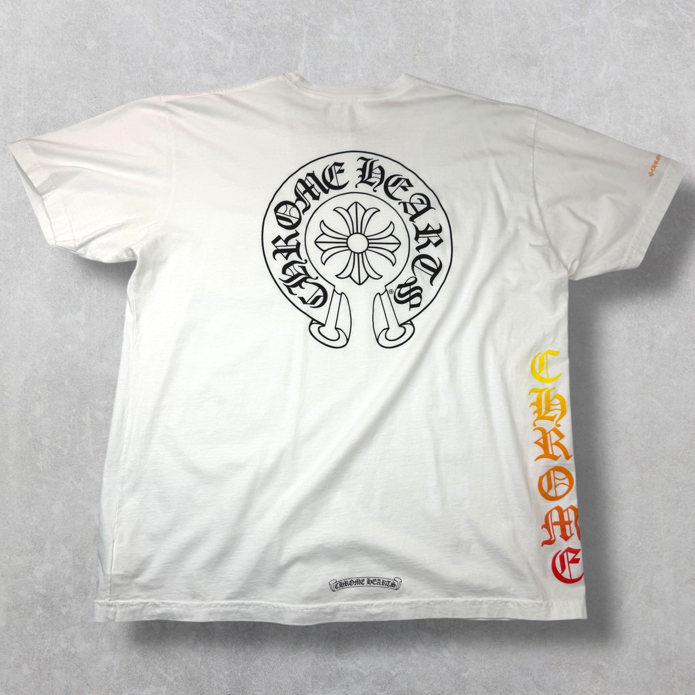 Chrome Hearts Neck Logo Horseshoe Gradient Tee XXL