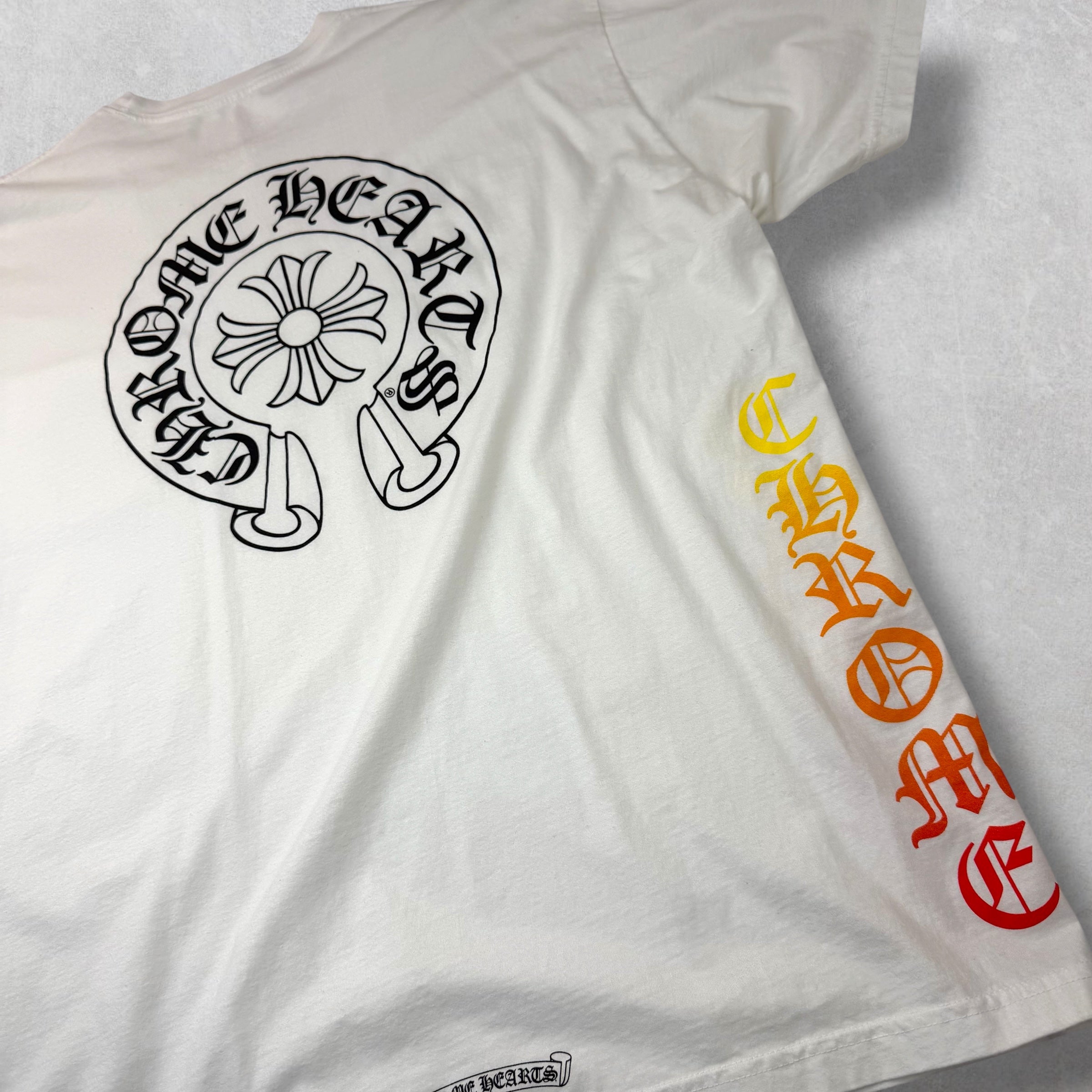 Chrome Hearts Neck Logo Horseshoe Gradient Tee XXL