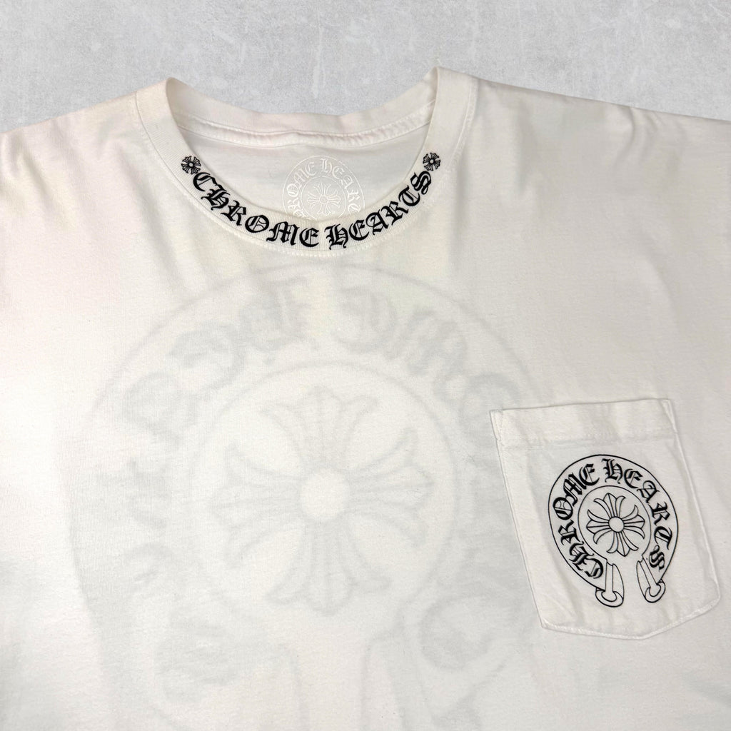 Chrome Hearts Neck Logo Horseshoe Gradient Tee XXL