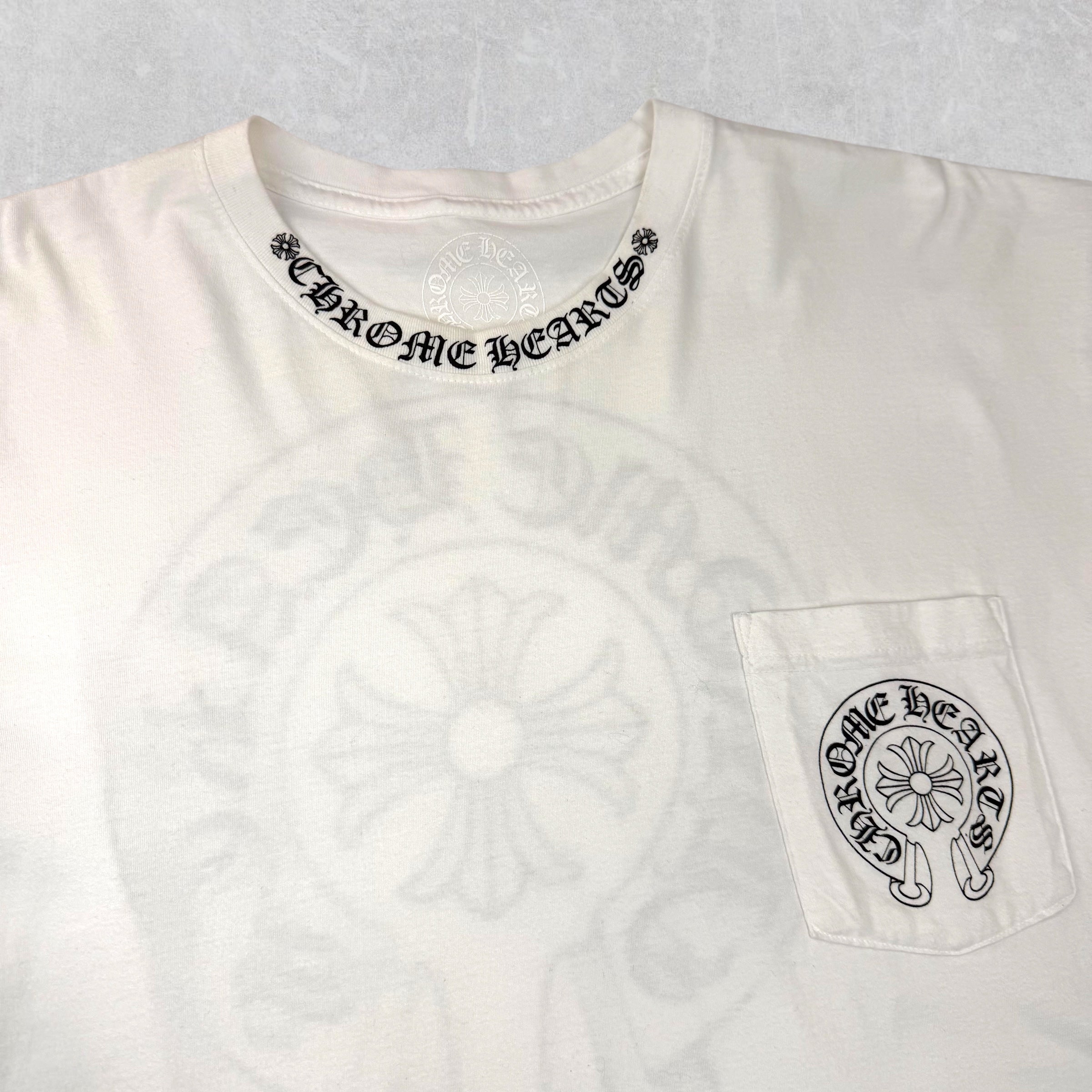 Chrome Hearts Neck Logo Horseshoe Gradient Tee XXL