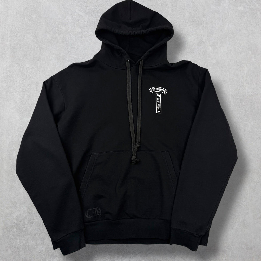 Chrome Hearts Black T-bar Hoodie L