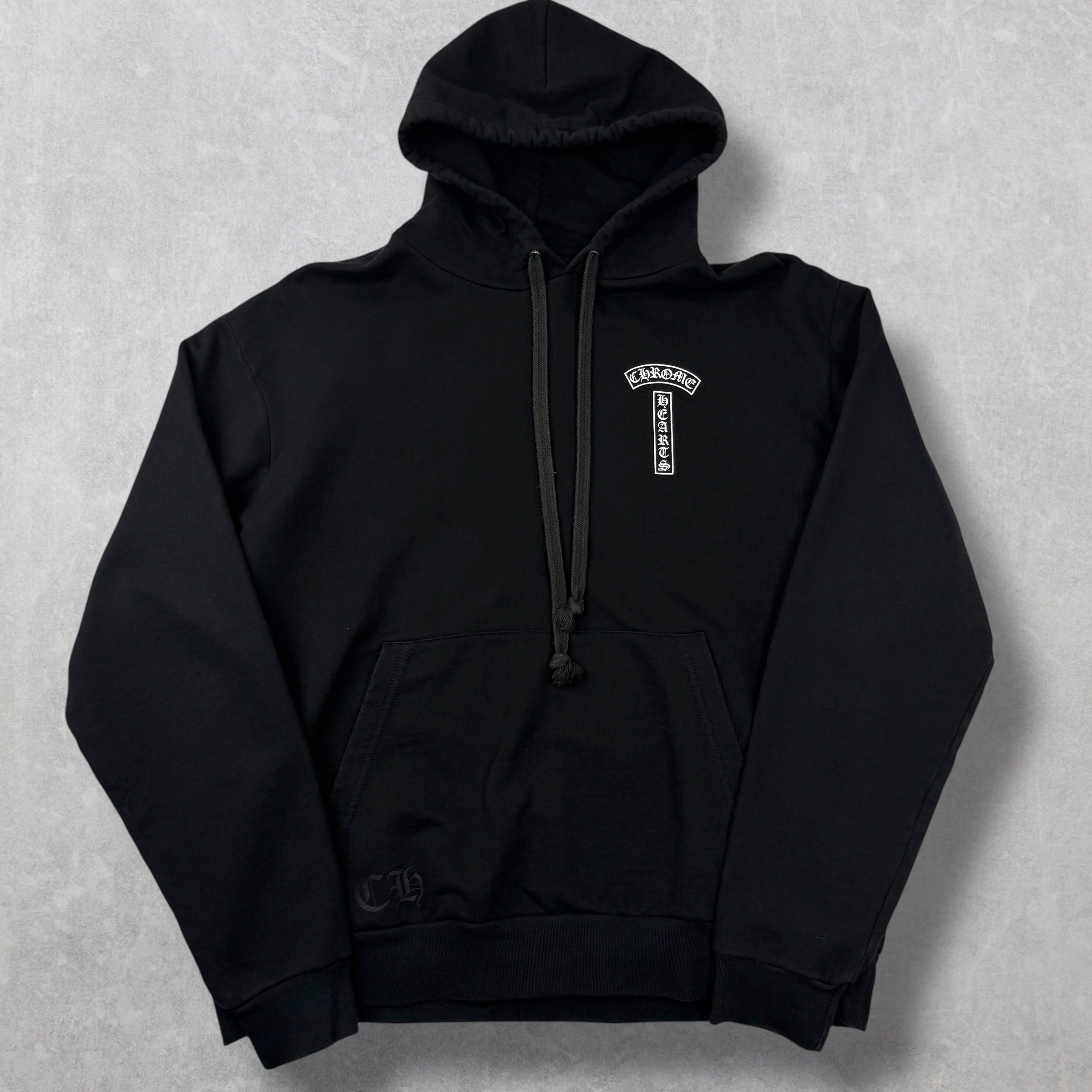 Chrome Hearts Black T-bar Hoodie L