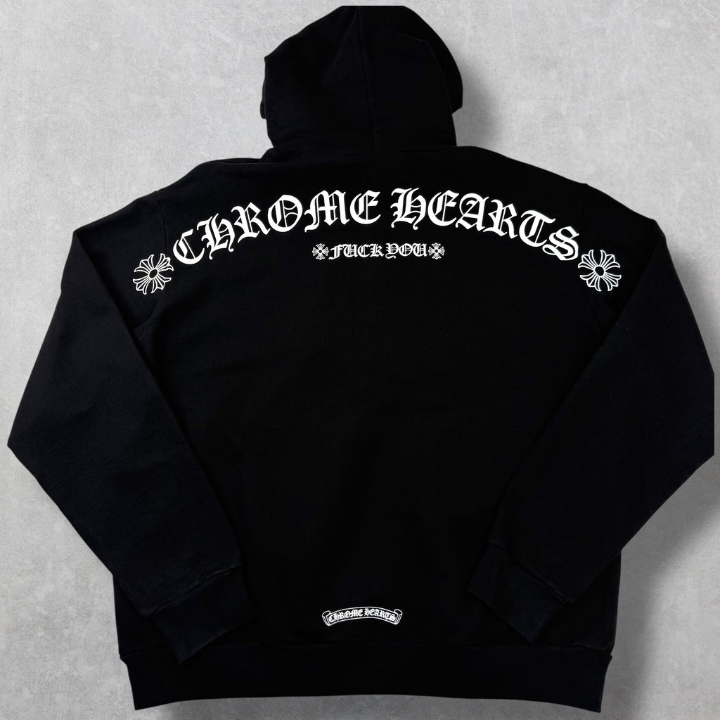 Chrome Hearts Black T-bar Hoodie L