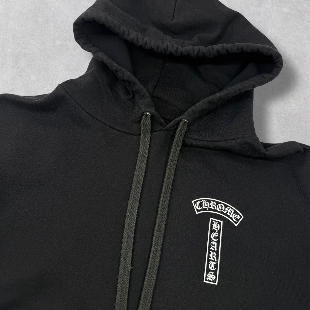 Chrome Hearts Black T-bar Hoodie L