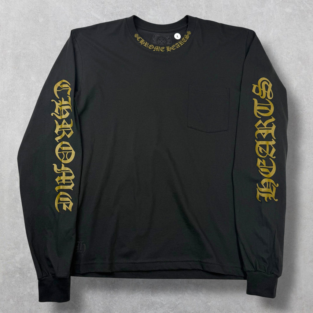 Chrome Hearts Olive Neck Logo L/S L
