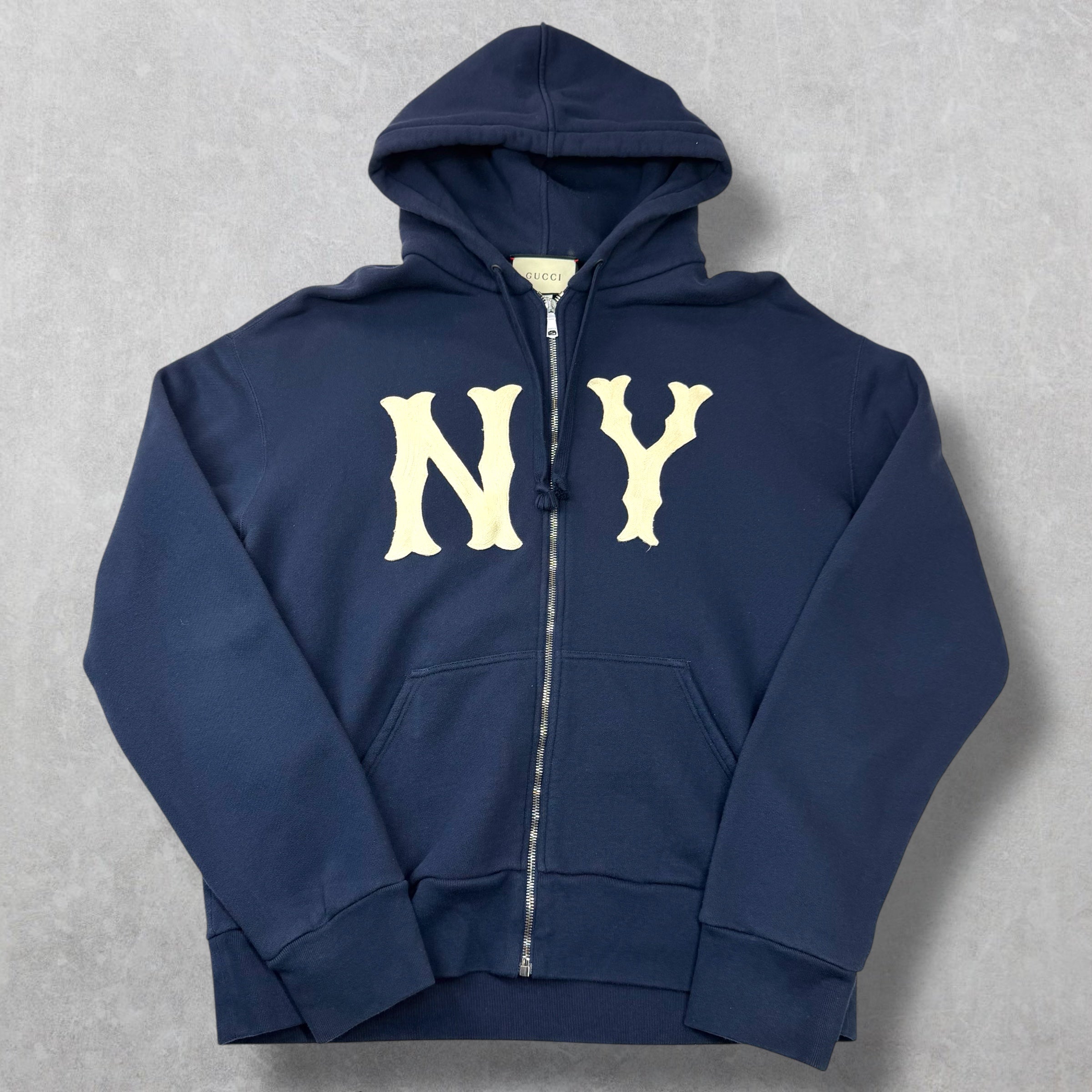 Gucci x NY Yankees Patch Zip Hoodie XL