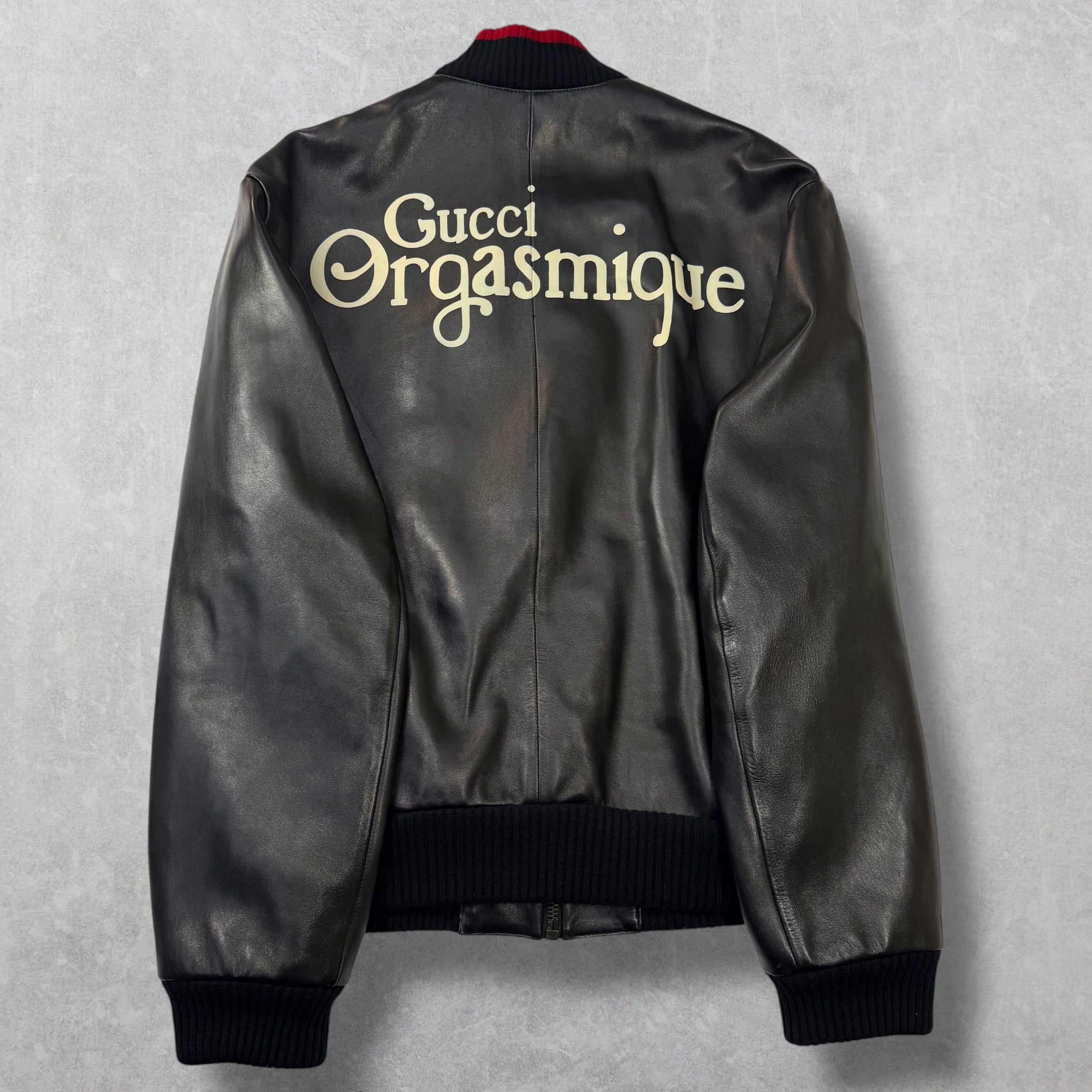 Gucci Orgasmique Leather Bomber 58 (XXXL)