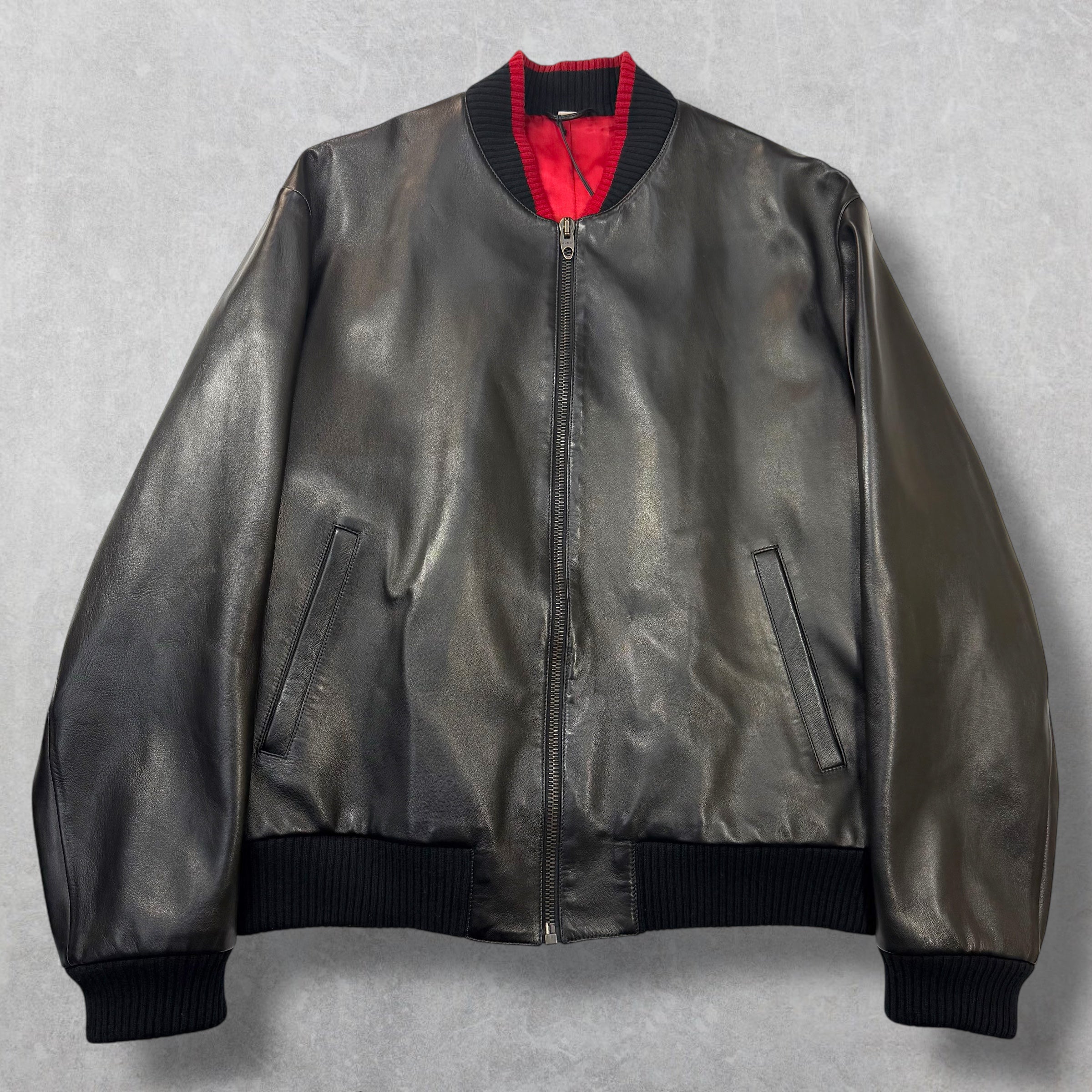 Gucci Orgasmique Leather Bomber 58 (XXXL)
