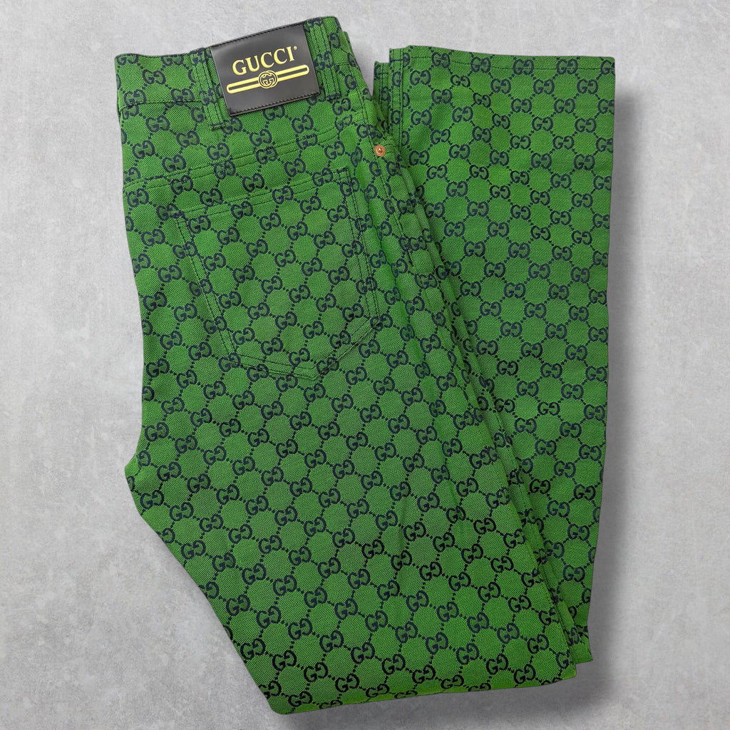 Gucci GG Canvas Pants Green 32