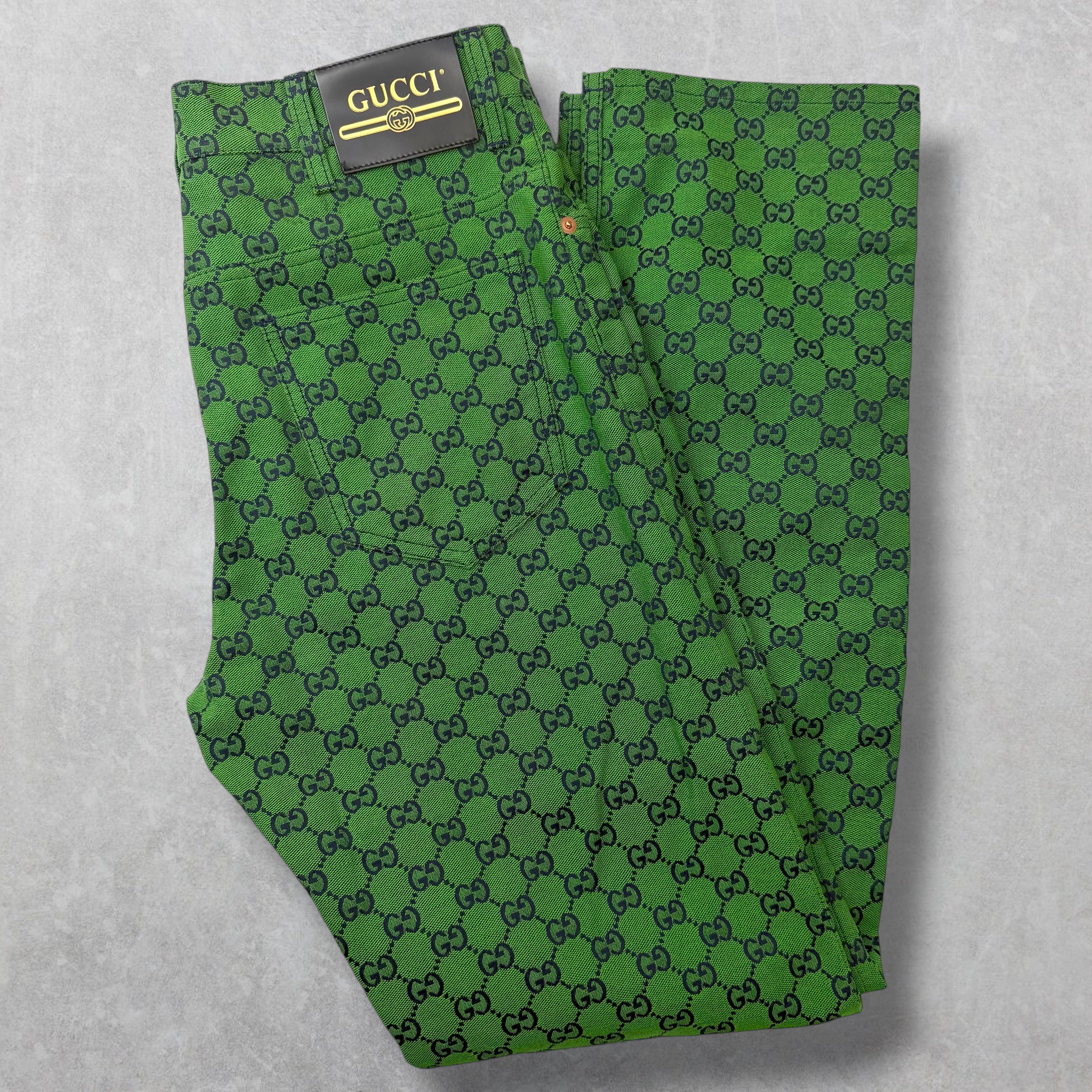 Gucci GG Canvas Pants Green 32