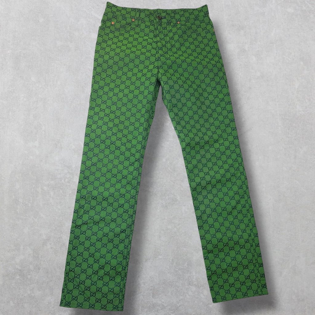 Gucci GG Canvas Pants Green 32