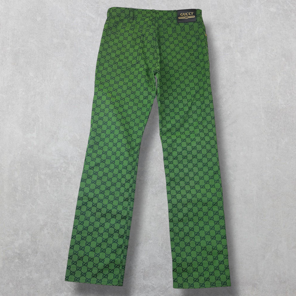 Gucci GG Canvas Pants Green 32