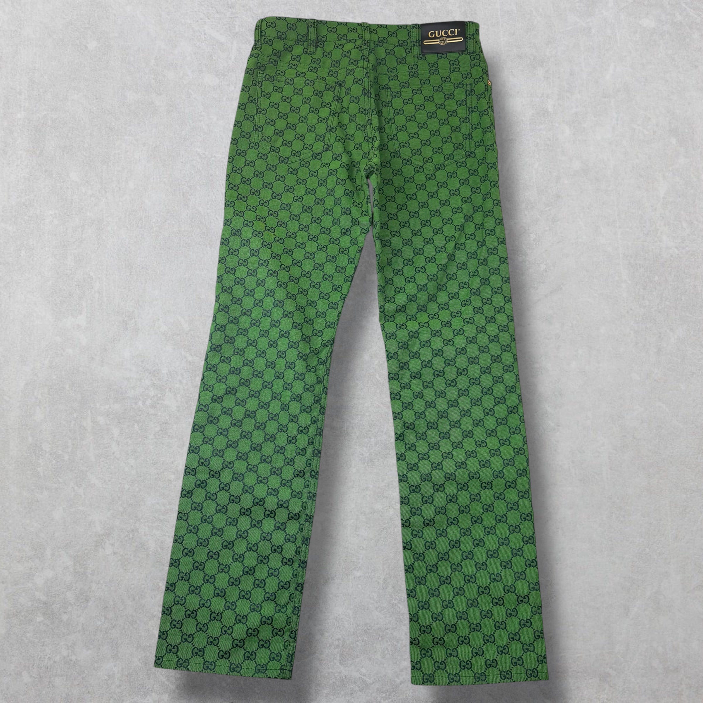 Gucci GG Canvas Pants Green 32