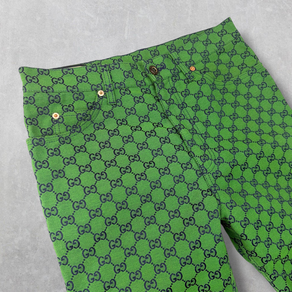 Gucci GG Canvas Pants Green 32