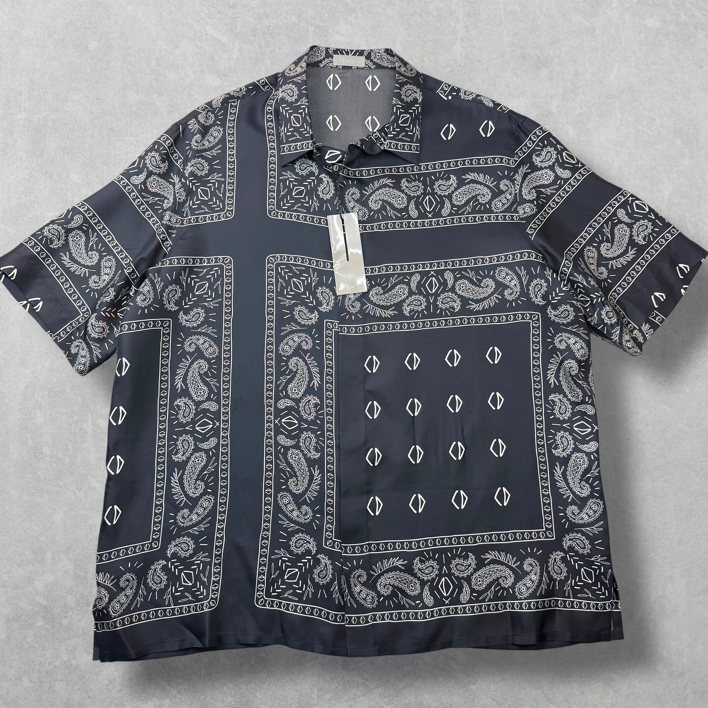 Dior Cactus Jack Silk Button Down Shirt 43 (XL)