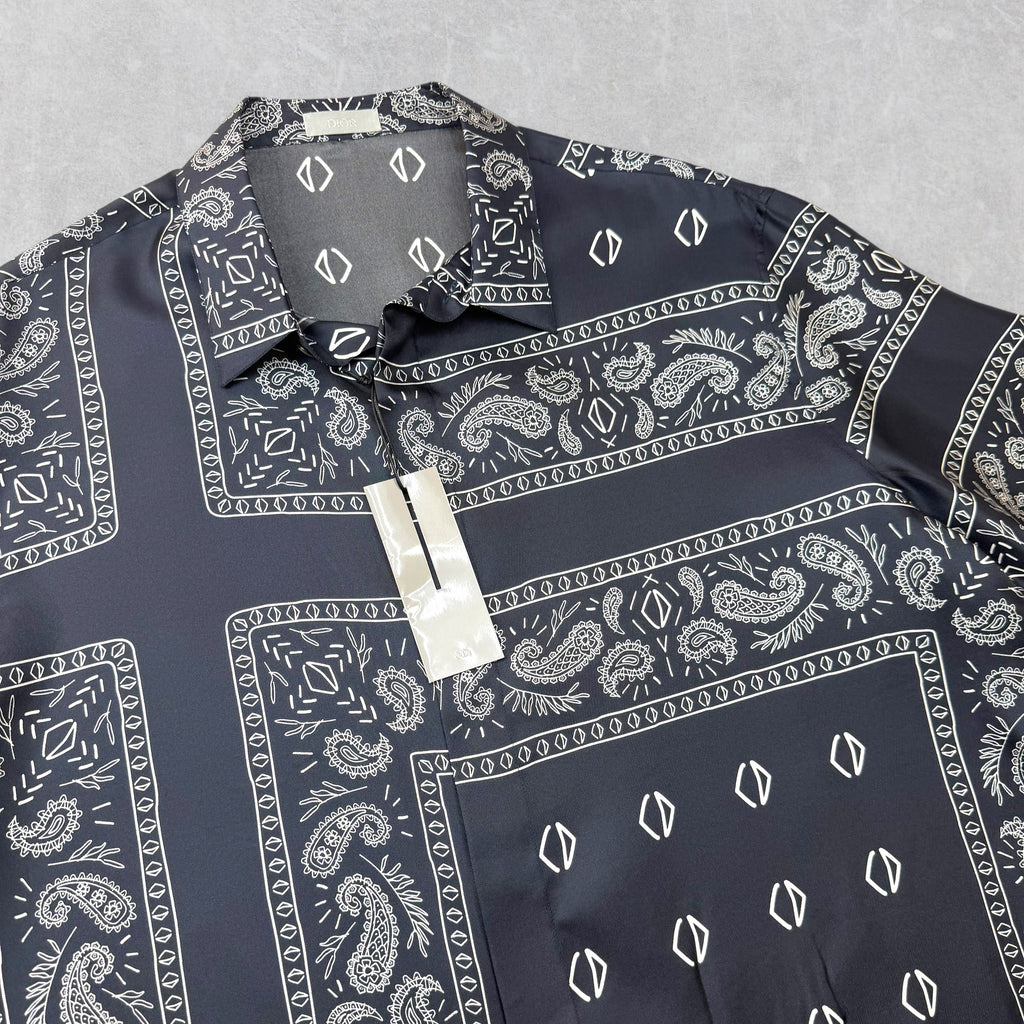 Dior Cactus Jack Silk Button Down Shirt 43 (XL)