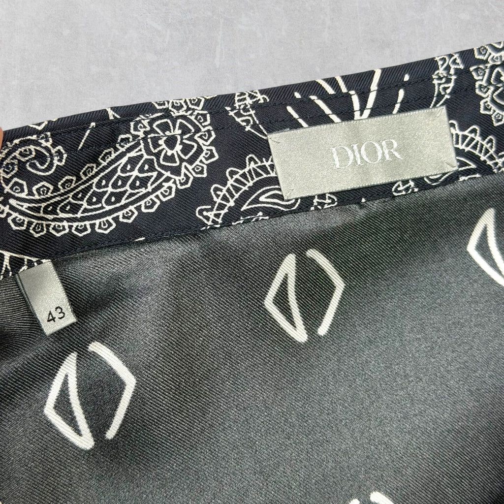 Dior Cactus Jack Silk Button Down Shirt 43 (XL)