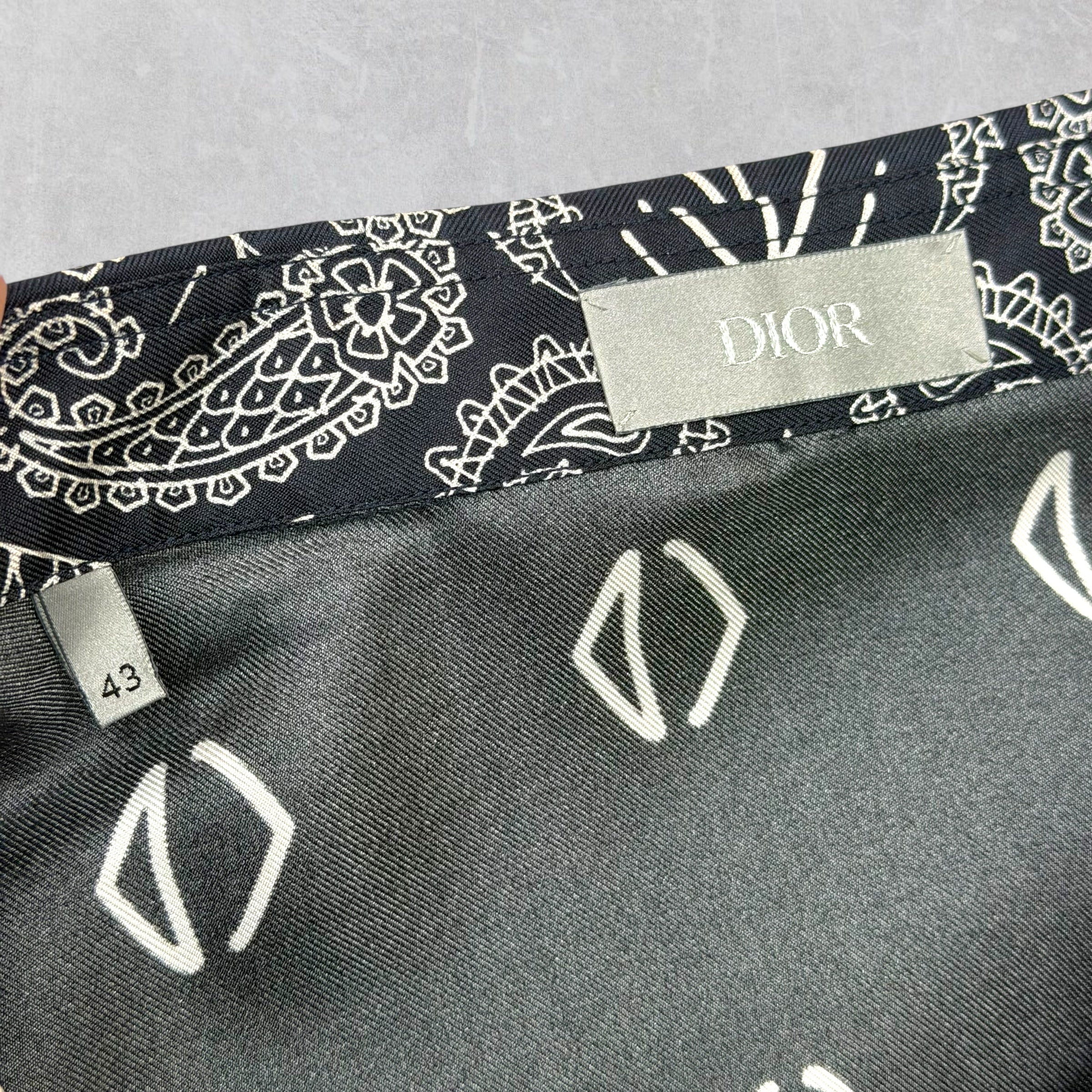 Dior Cactus Jack Silk Button Down Shirt 43 (XL)
