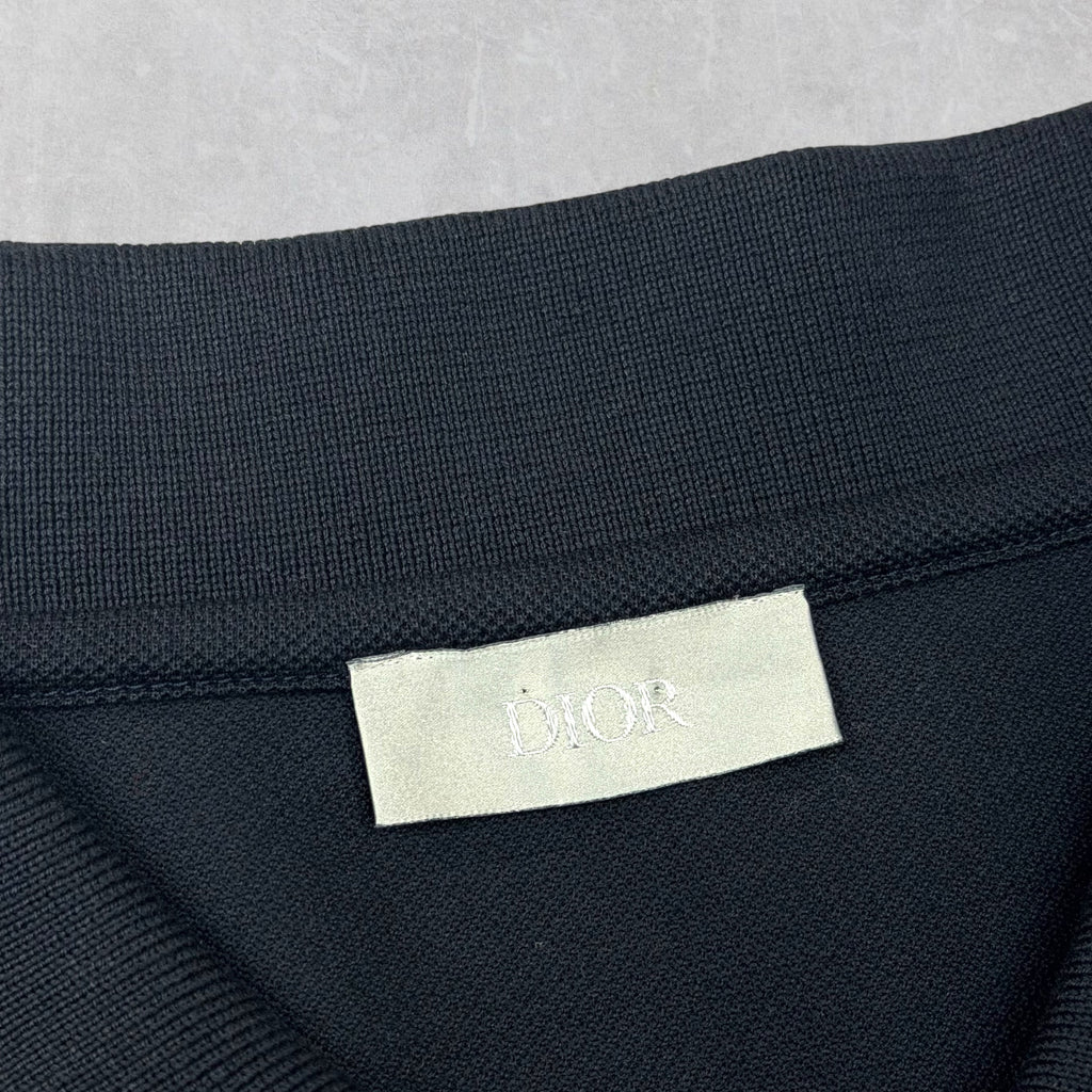 Dior x Jordan Wings Logo Polo Shirt M