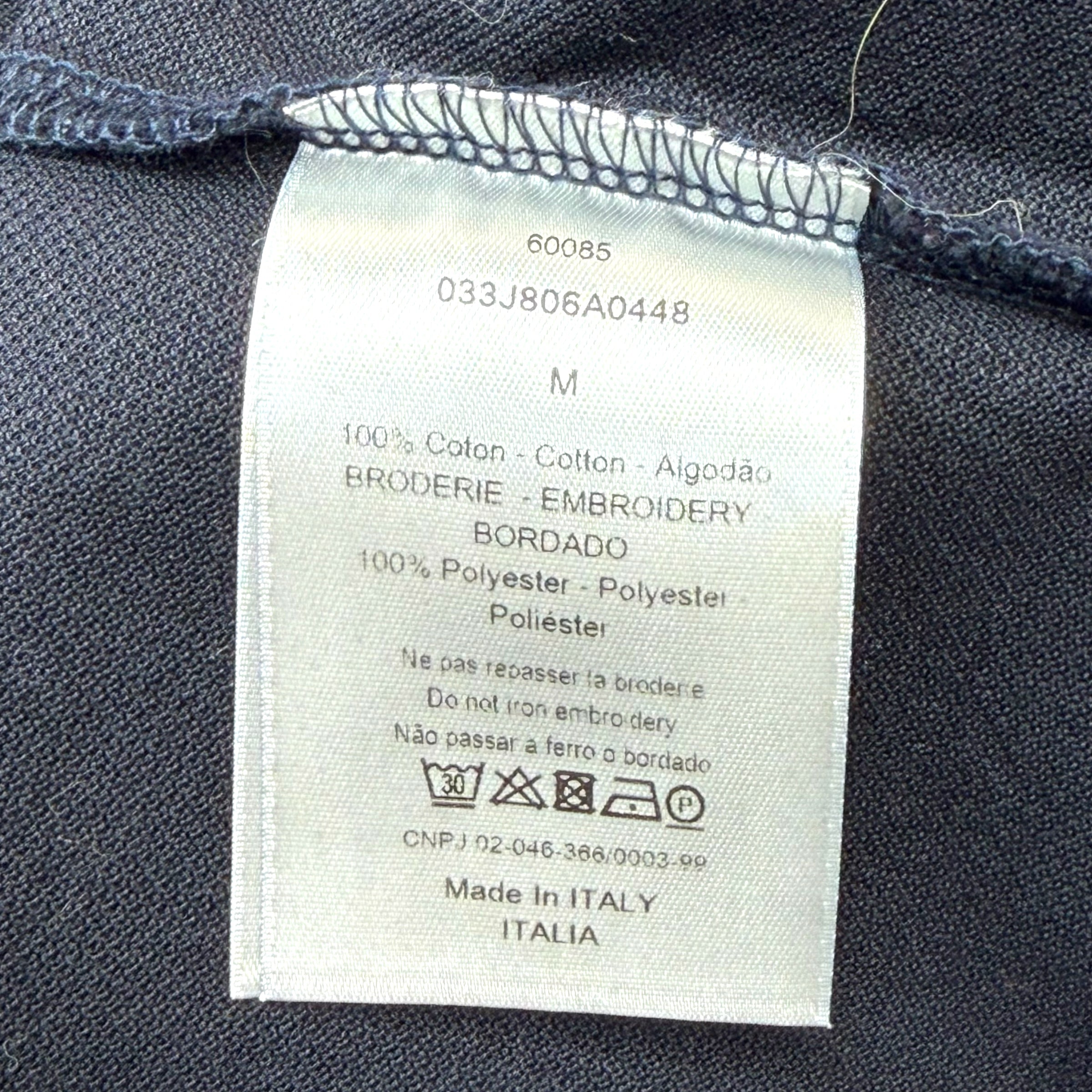 Dior x Jordan Wings Logo Polo Shirt M