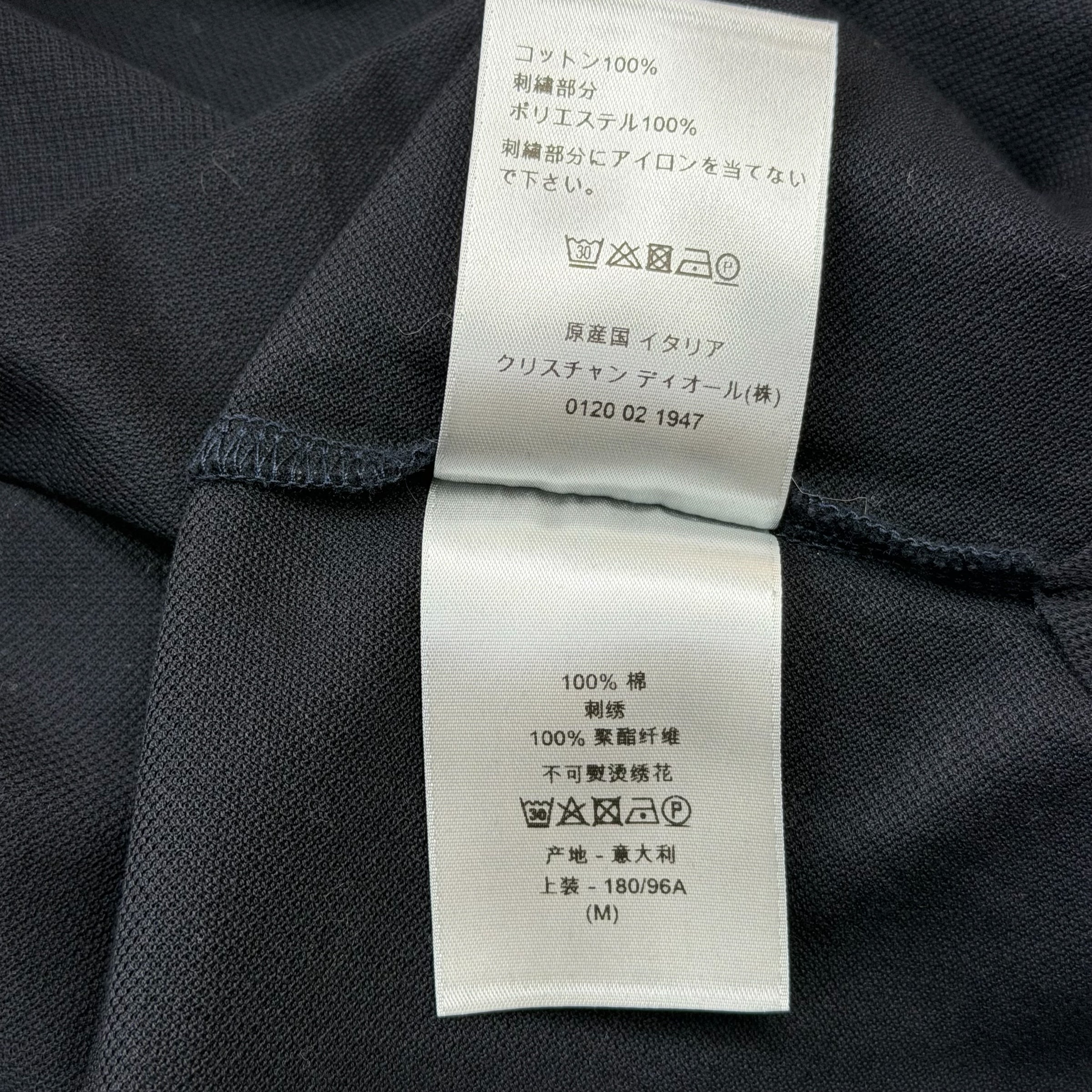 Dior x Jordan Wings Logo Polo Shirt M