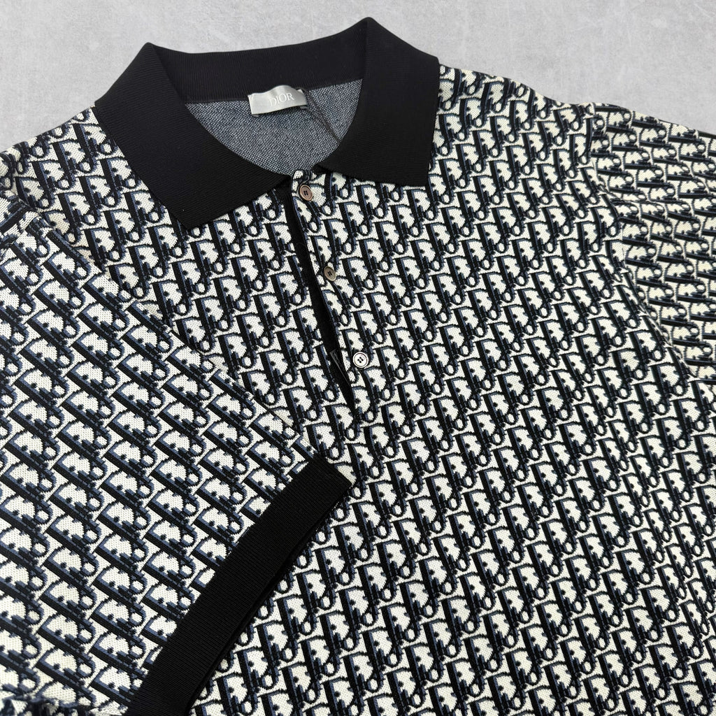Dior Oblique Polo Shirt M