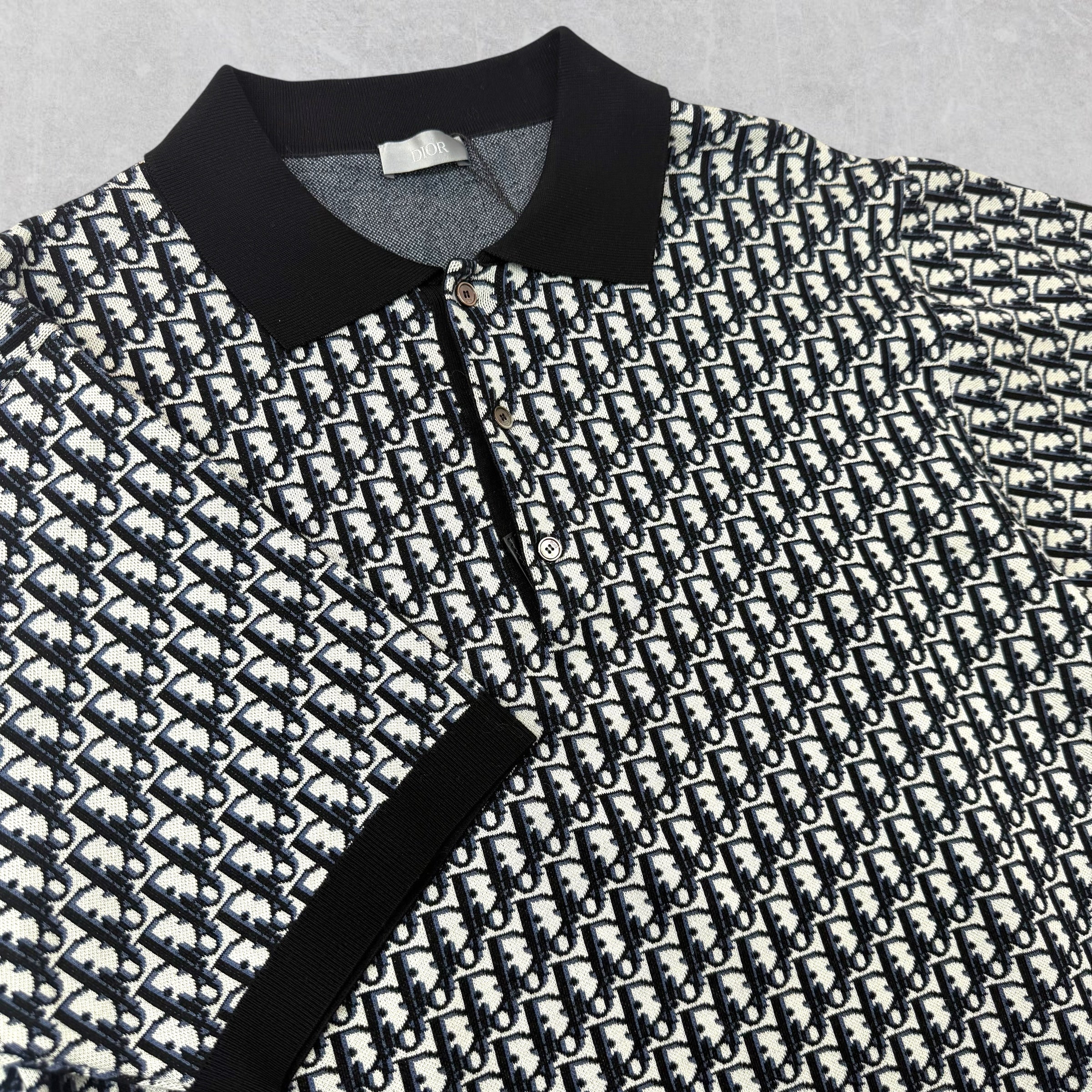 Dior Oblique Polo Shirt M