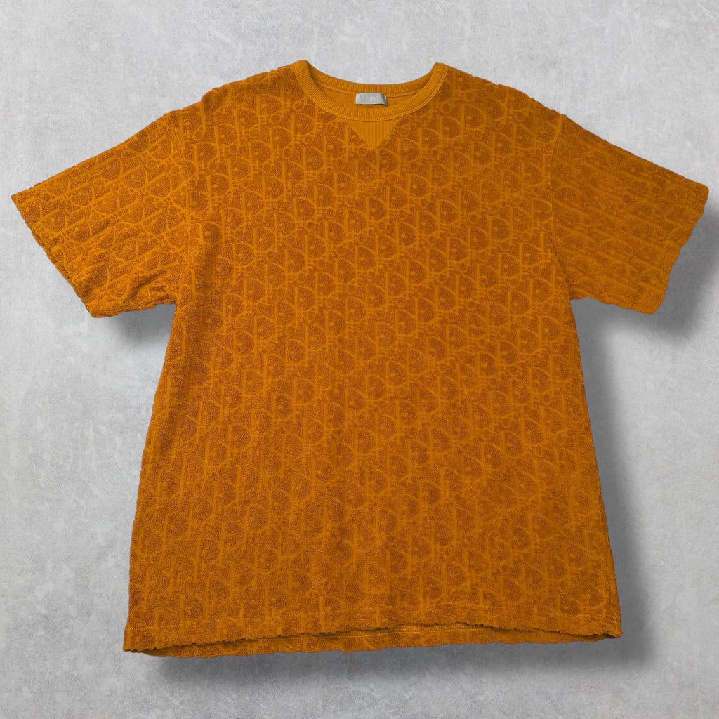 Dior Oblique Relaxed Fit T-Shirt Orange L