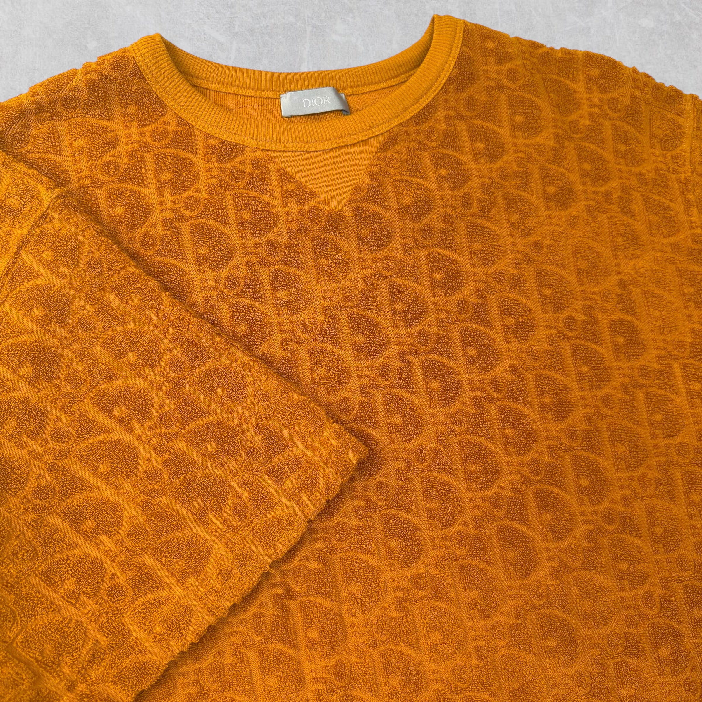 Dior Oblique Relaxed Fit T-Shirt Orange L