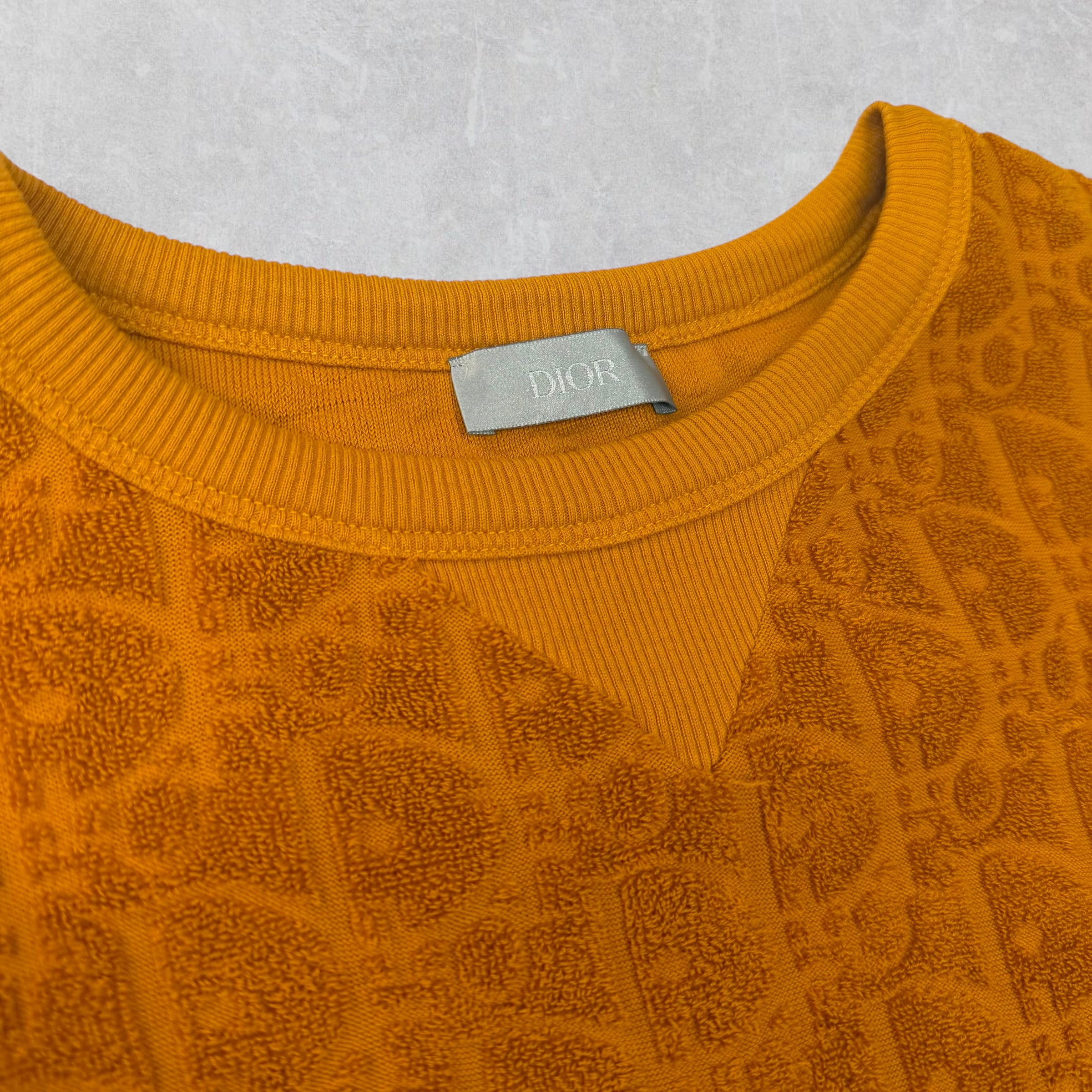 Dior Oblique Relaxed Fit T-Shirt Orange L