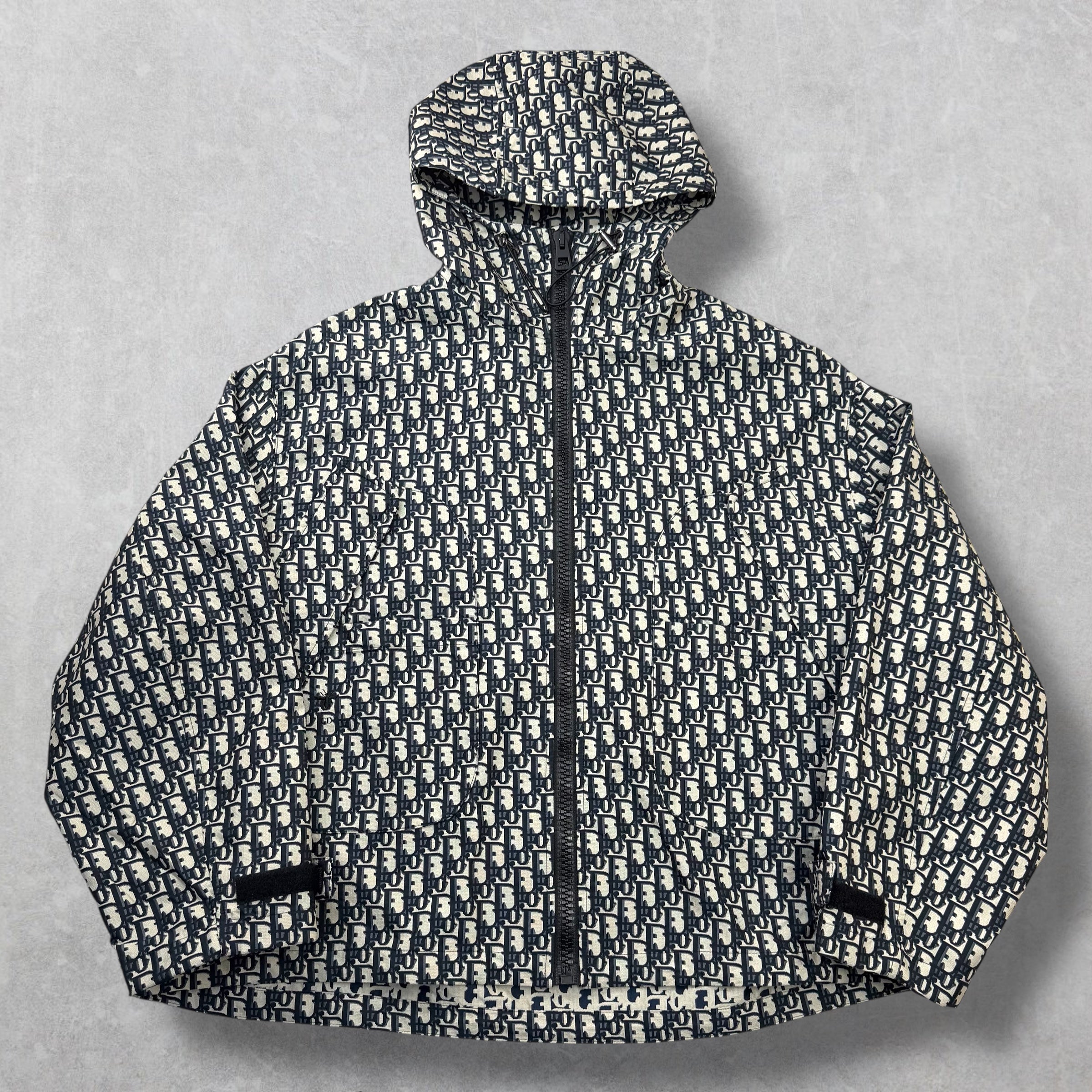 Dior Technical Jacquard Taffeta Hooded Jacket S