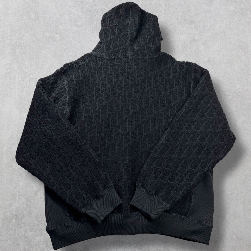 Dior Oblique Relaxed-Fit Hooded Sweatshirt Black XXL