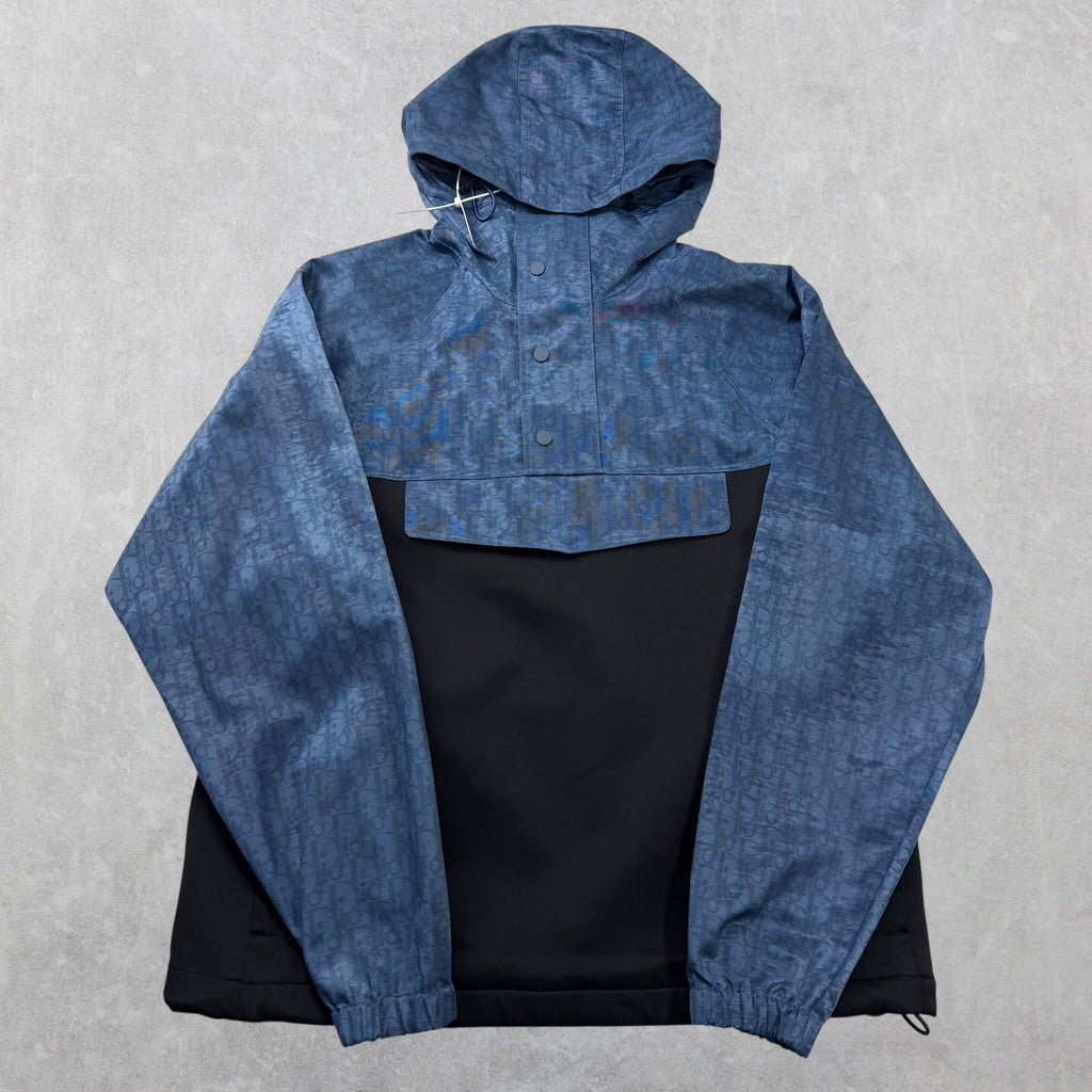 Dior Oblique Hooded Anorak Blue/Black M