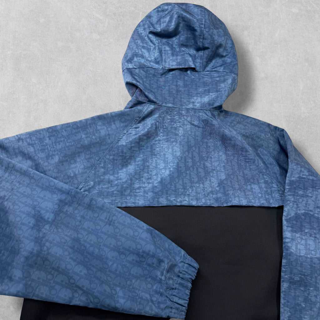 Dior Oblique Hooded Anorak Blue/Black M