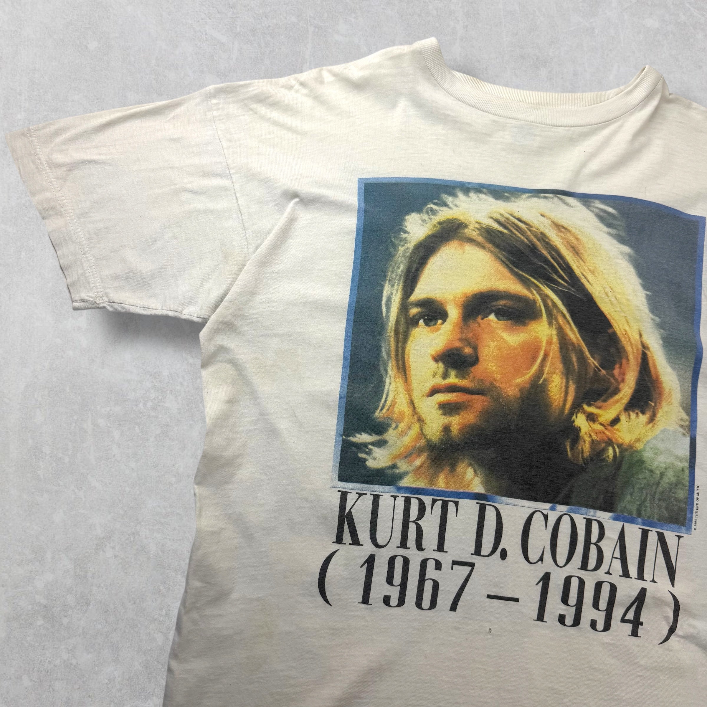 Vintage 1994 Nirvana Kurt Cobain Memorial Portait Tee L