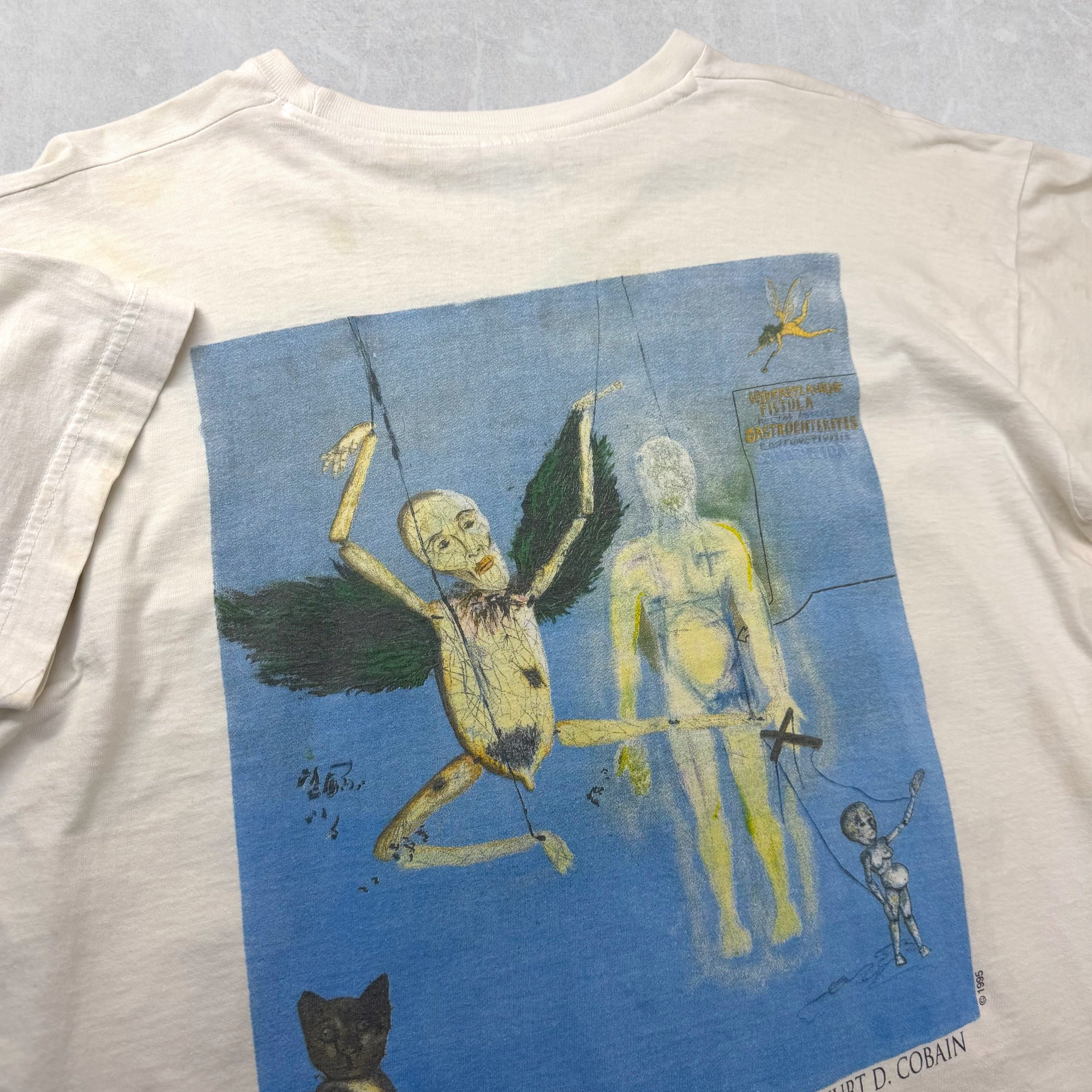 Vintage 1994 Nirvana Kurt Cobain Memorial Portait Tee L