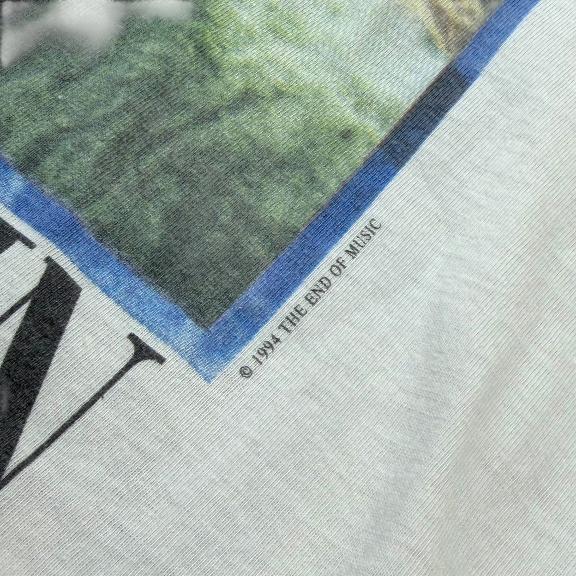 Vintage 1994 Nirvana Kurt Cobain Memorial Portait Tee L