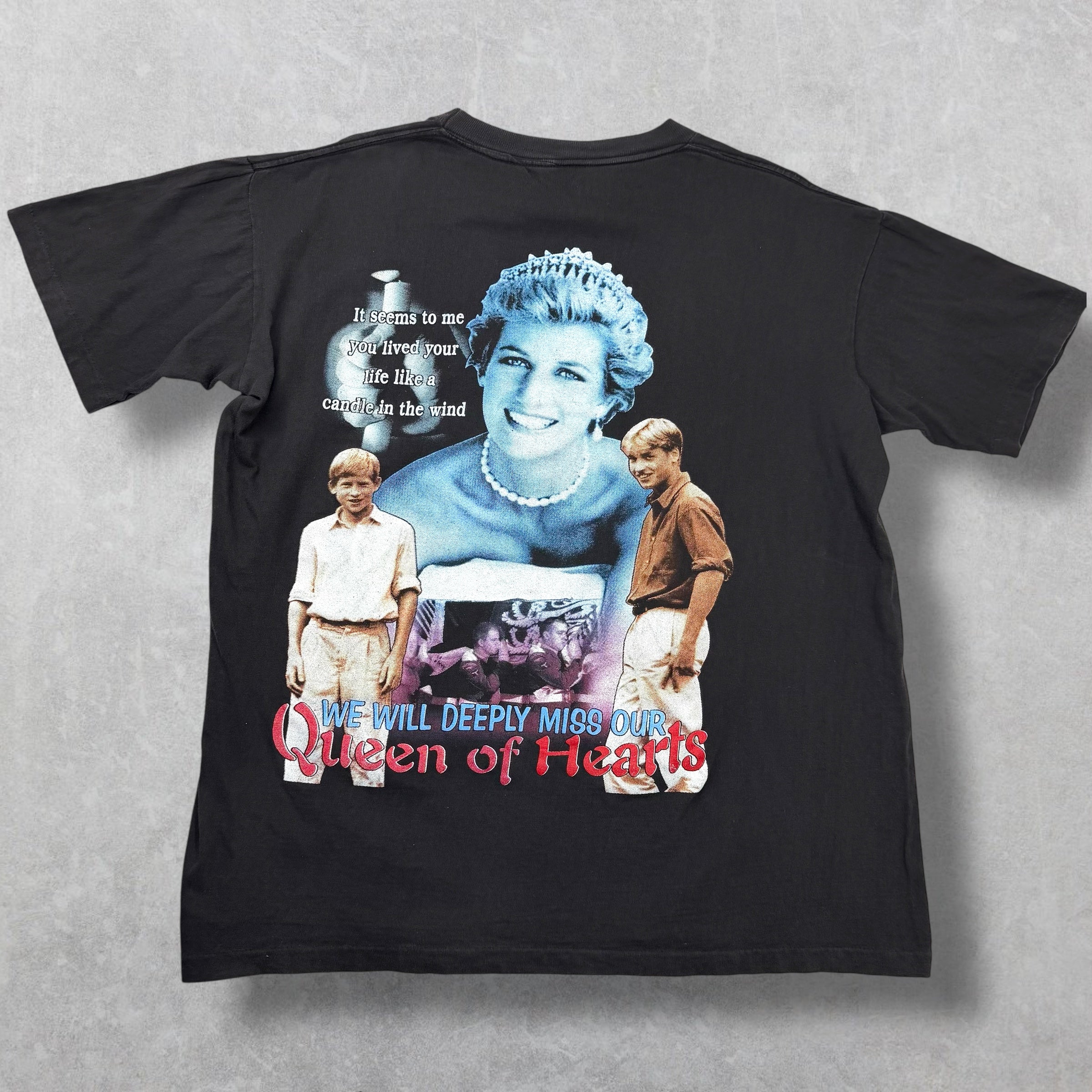 Vintage 1990's Princess Diana Memorial Tee XL
