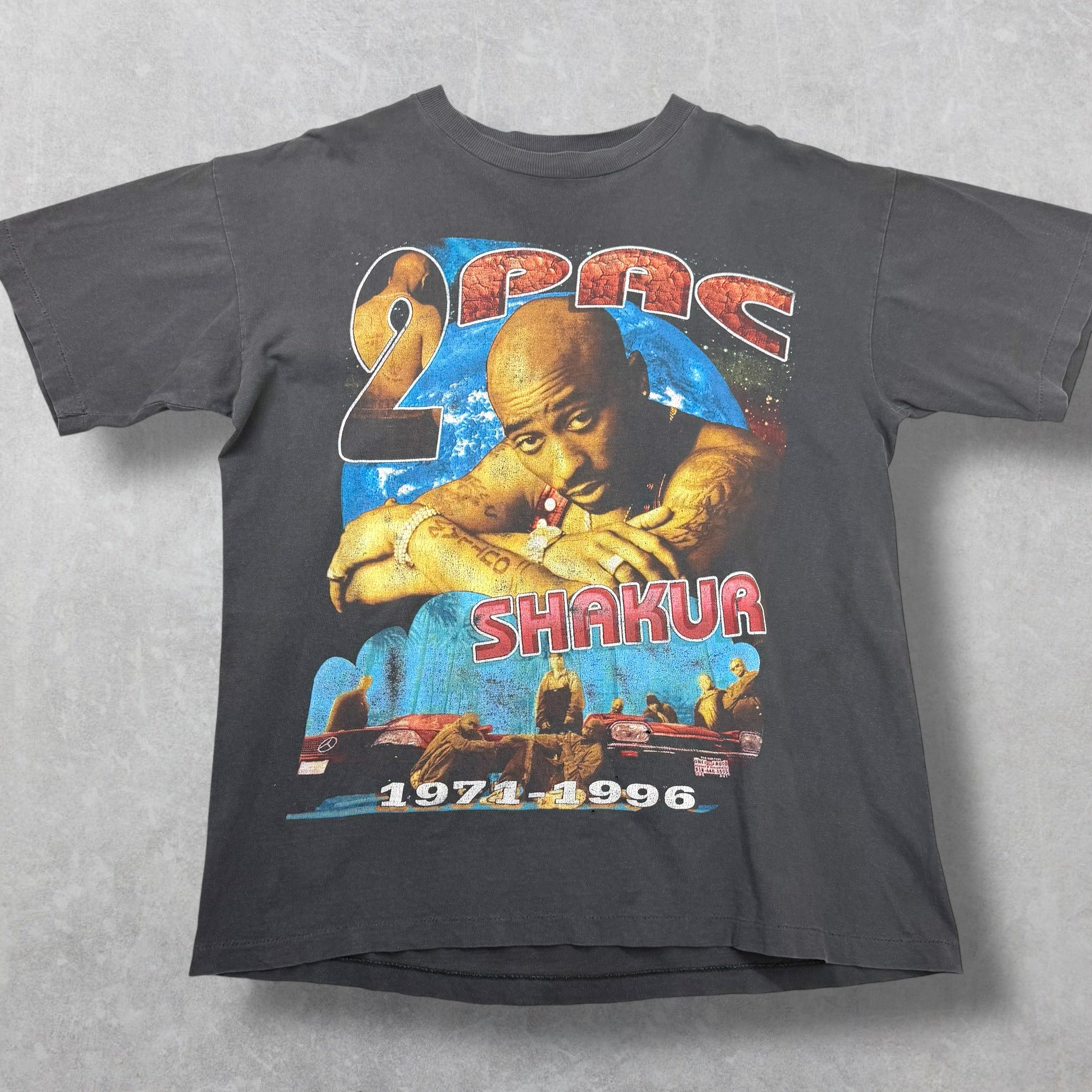 Vintage Tupac Life Goes On No More Pain Rap Tee XL
