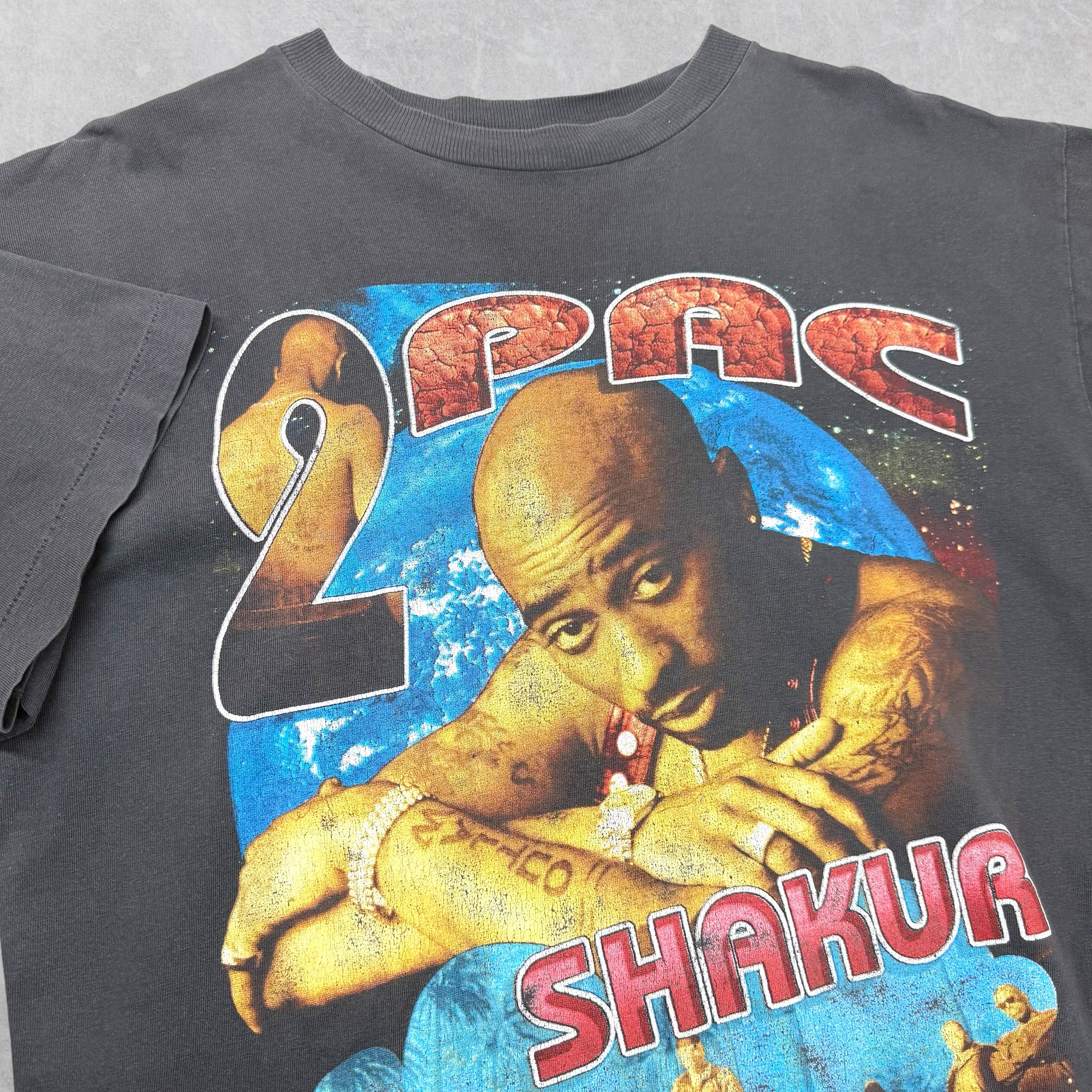 Vintage Tupac Life Goes On No More Pain Rap Tee XL