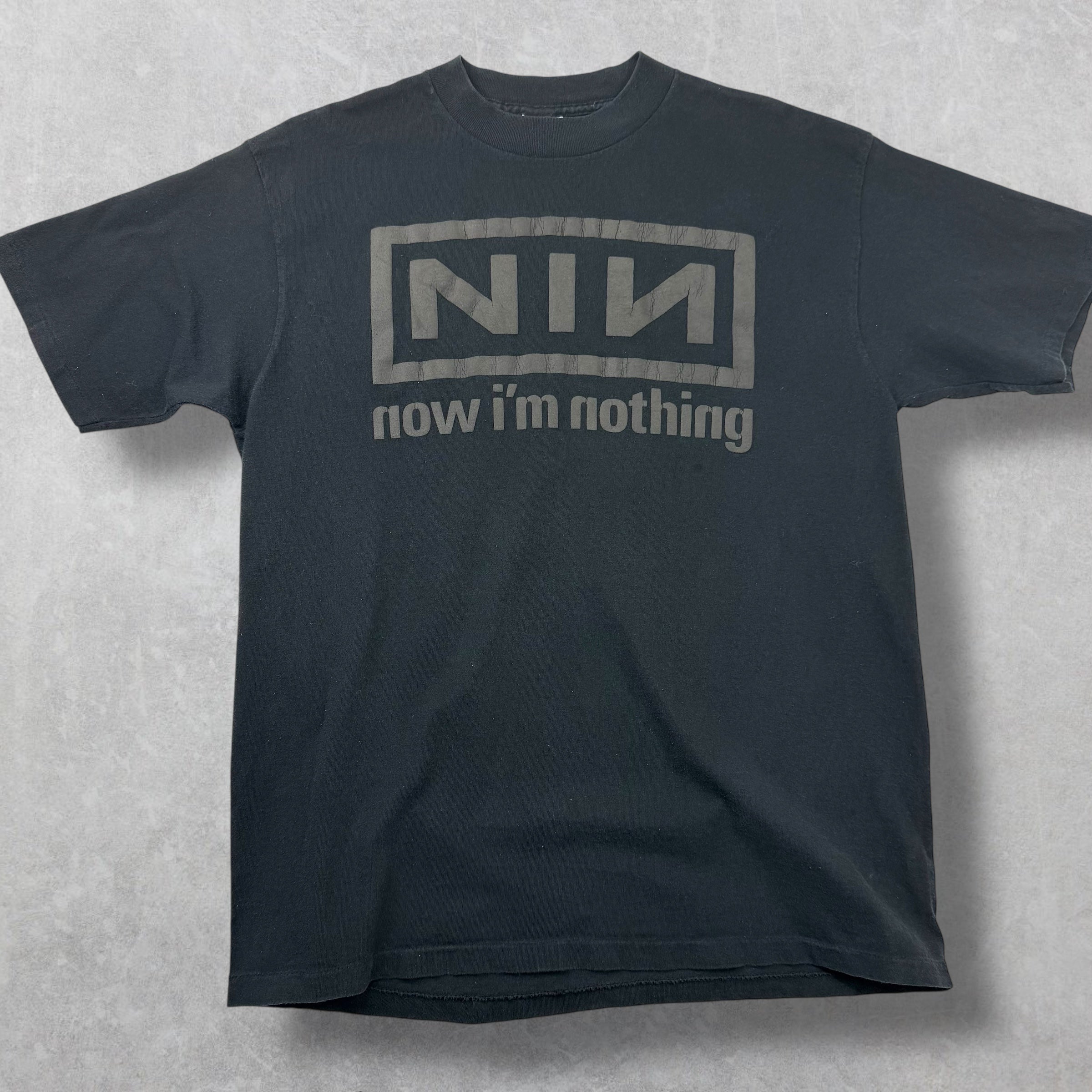 Vintage 1990's Nine Inch Nails Now I'm Nothing Tee XL